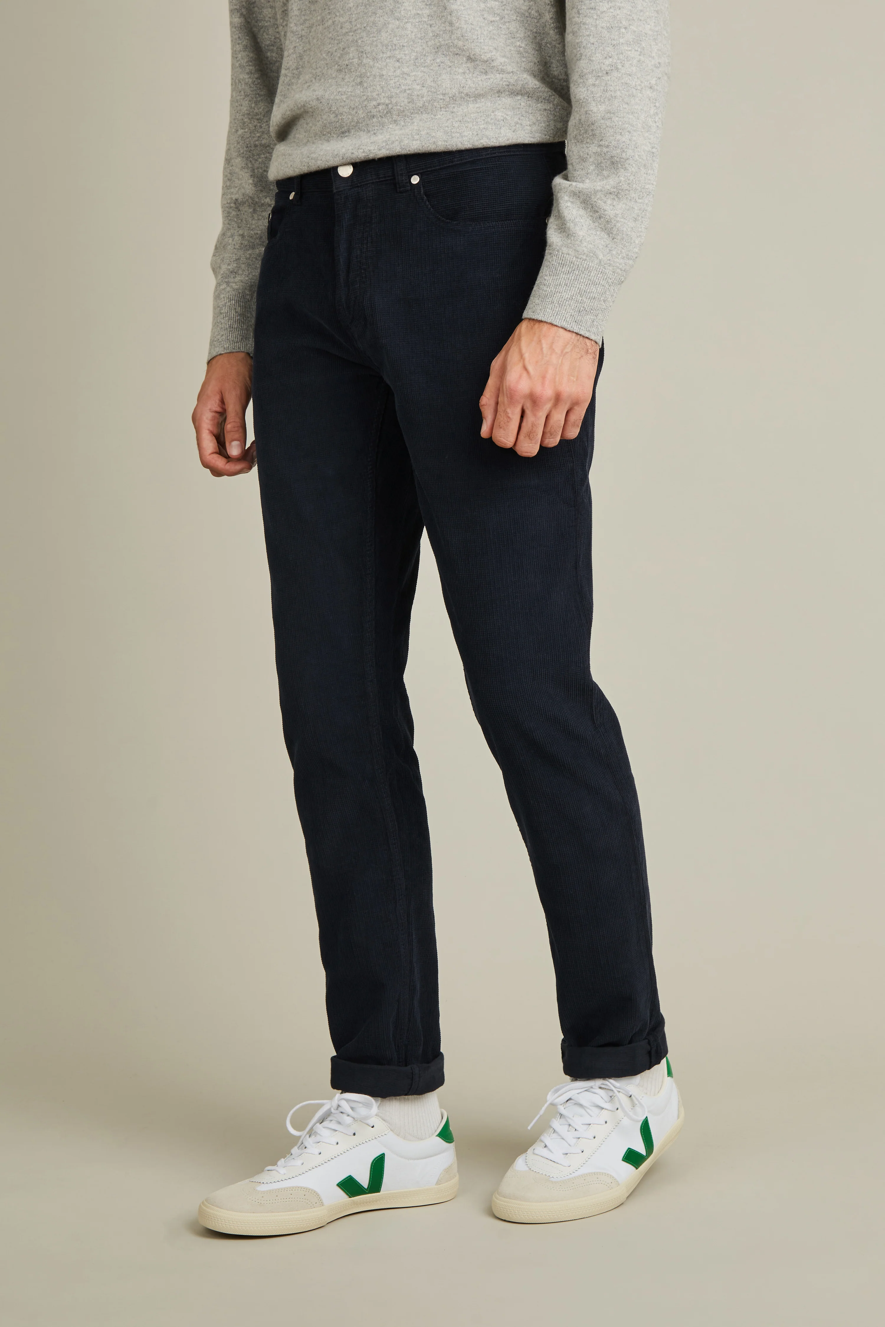 5 Poches velours bleu marine - Image 4