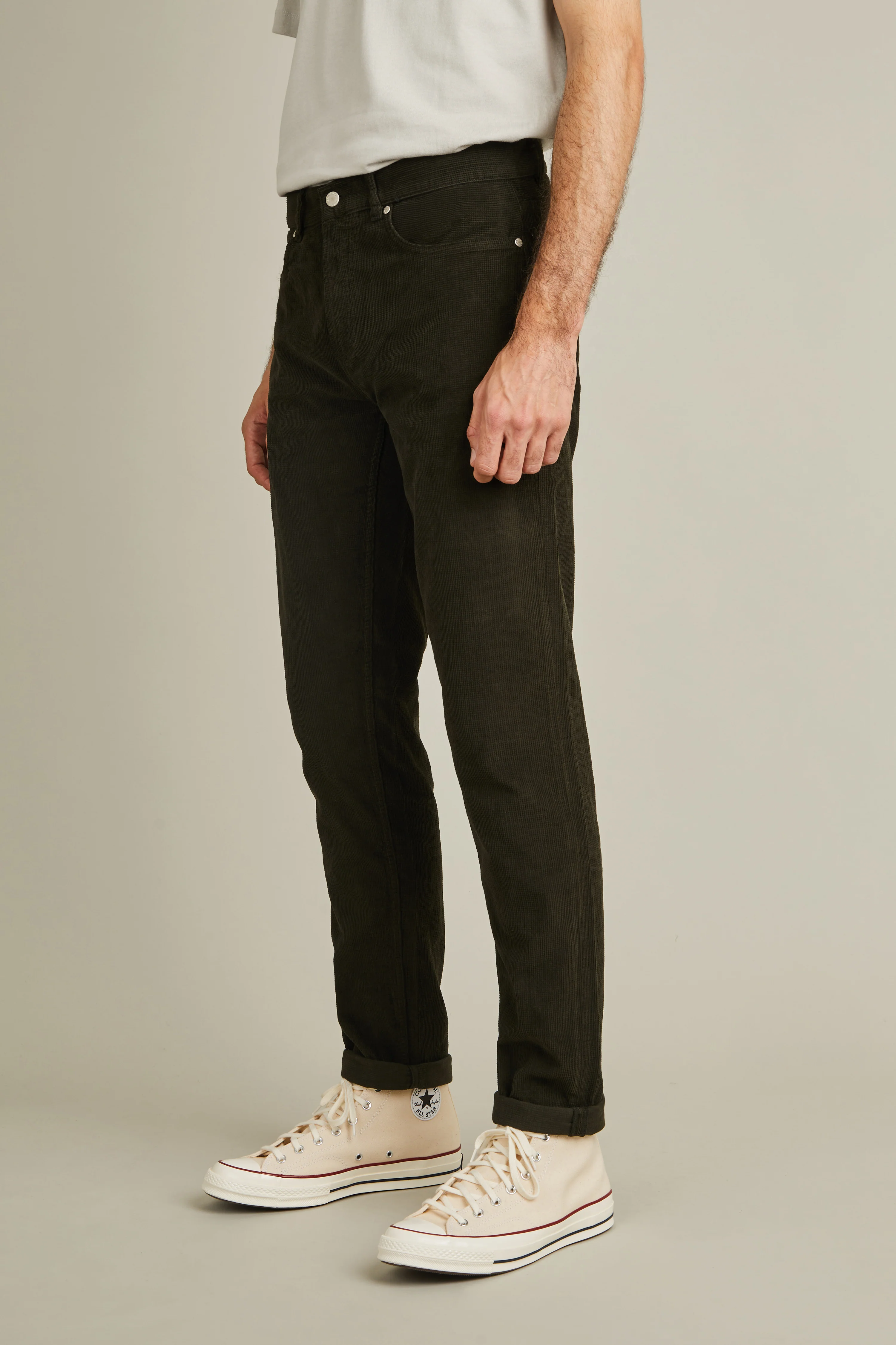 5 Poches velours kaki - Image 5