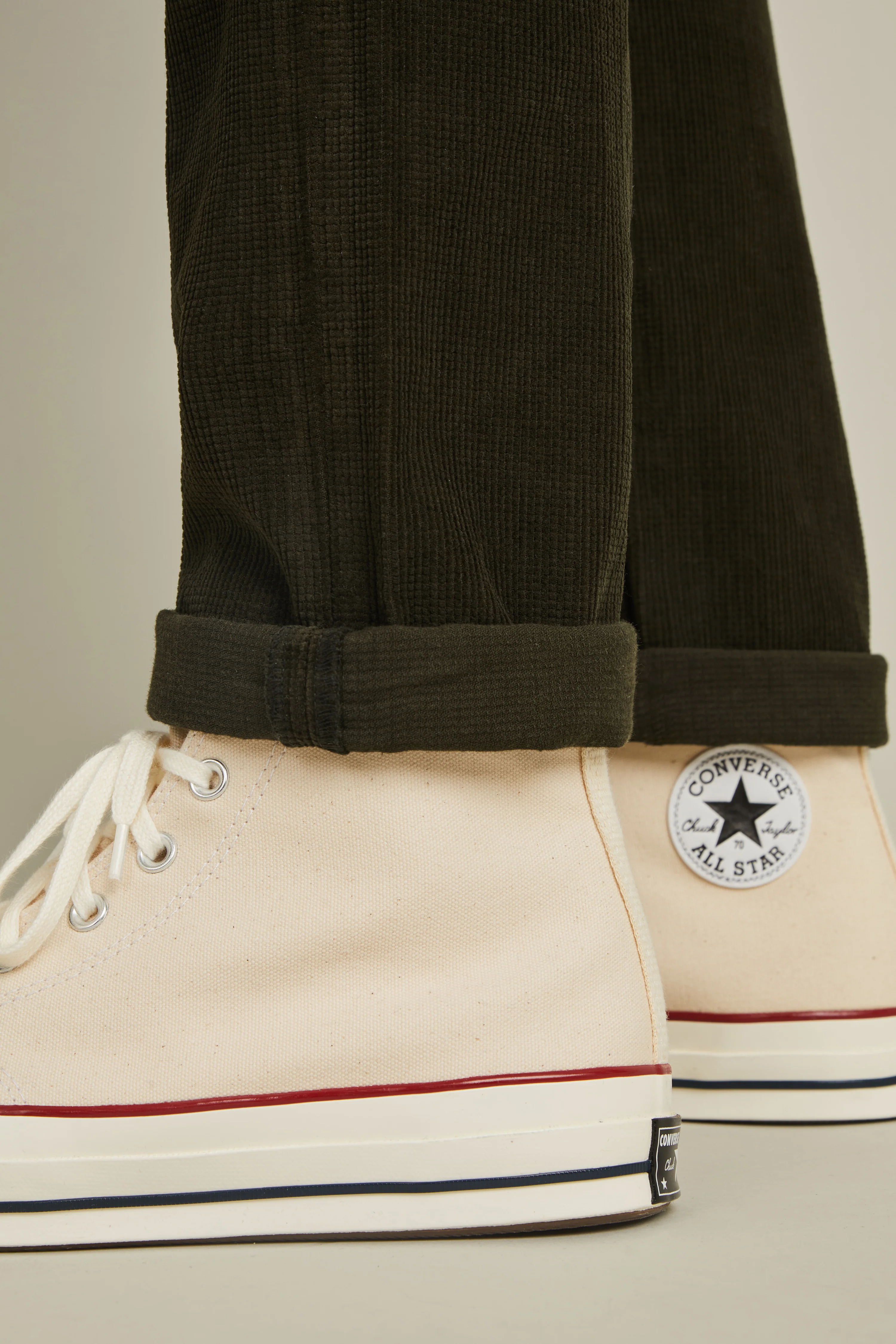 5 Poches velours kaki - Image 6