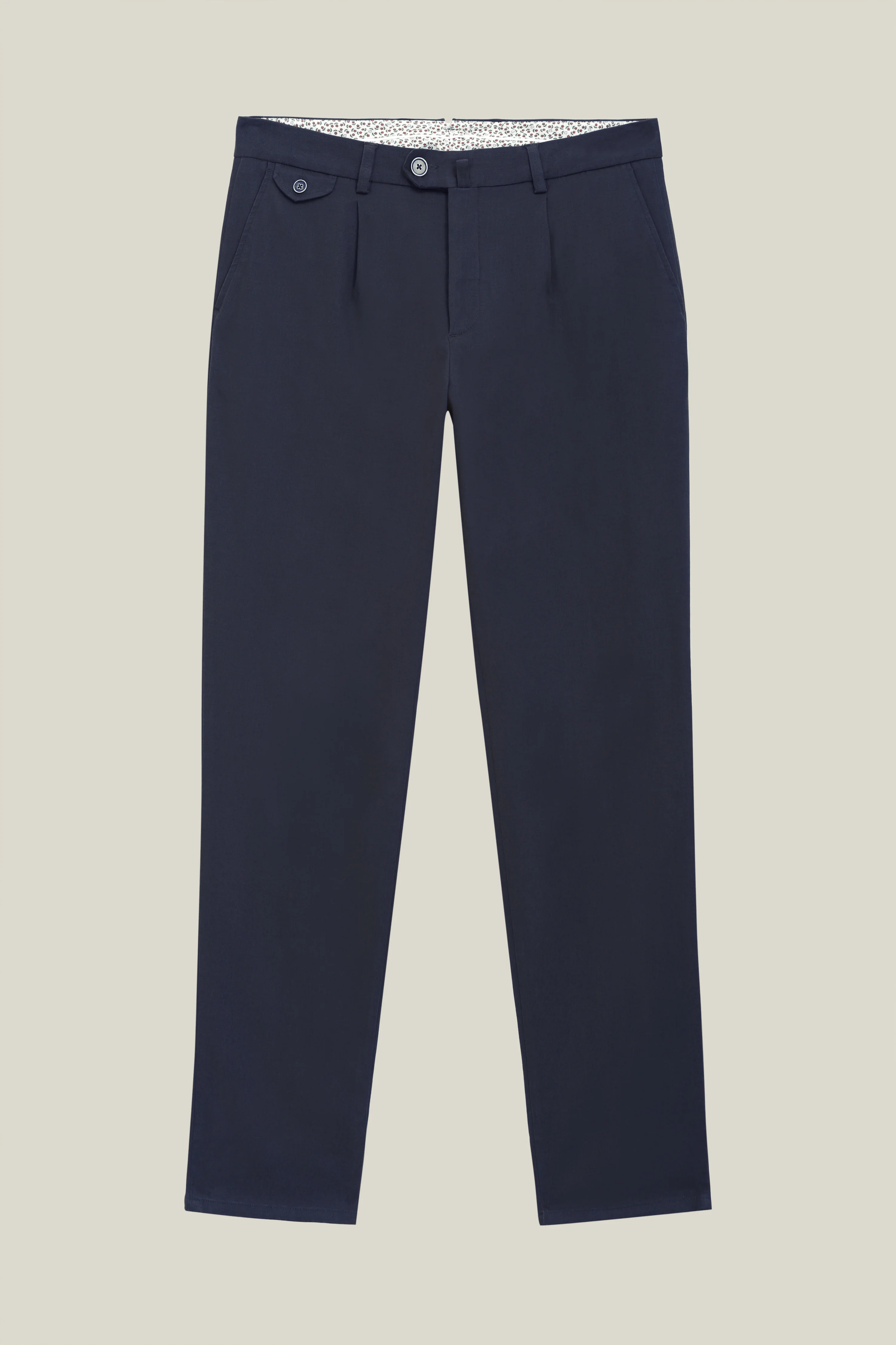 Chino à pinces marine - Image 8