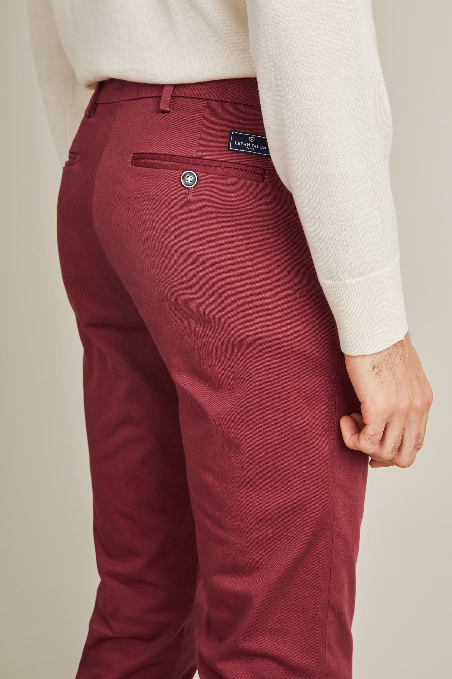 Chino bordeaux foncé - Image 4