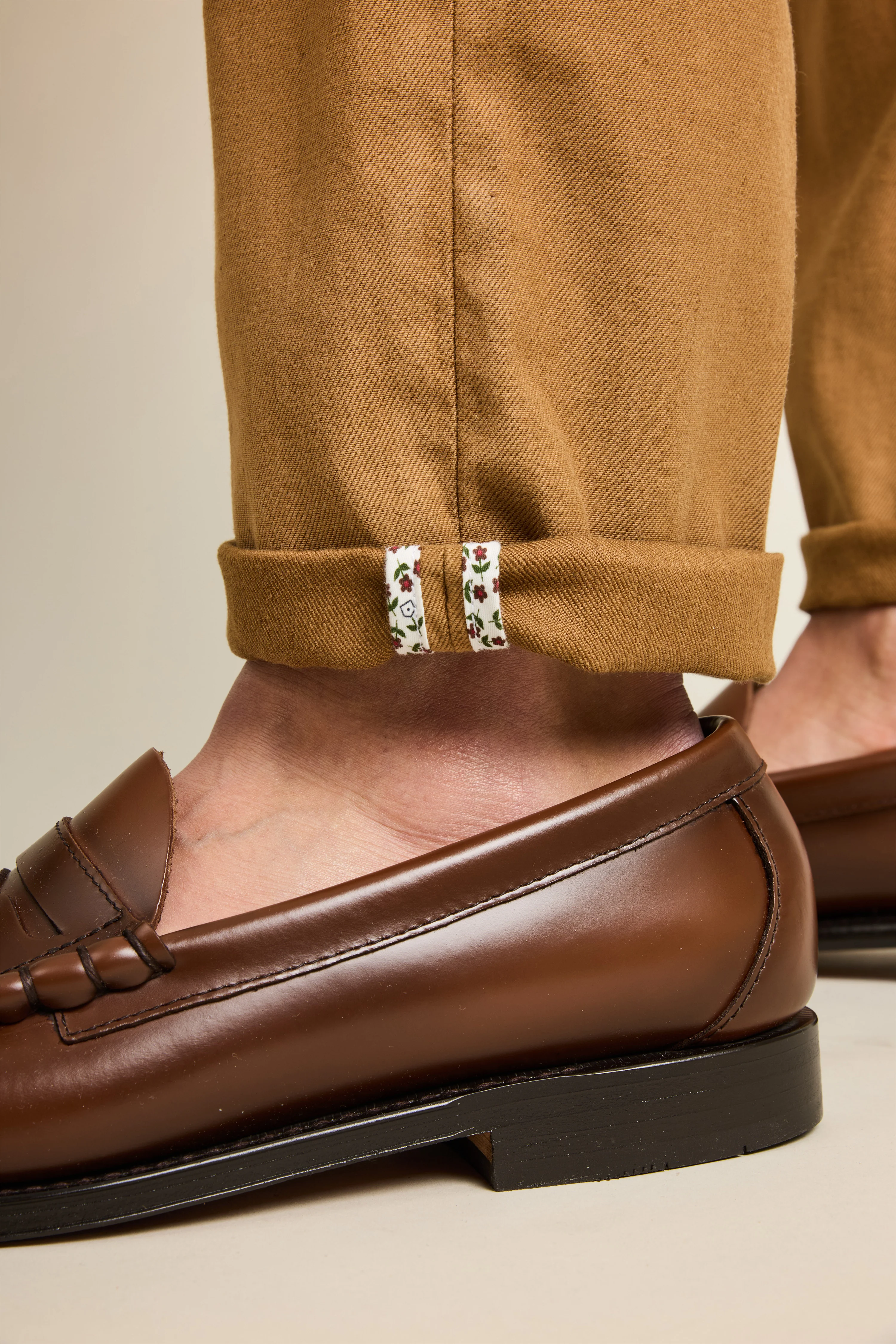 Chino coton-lin caramel - Image 6