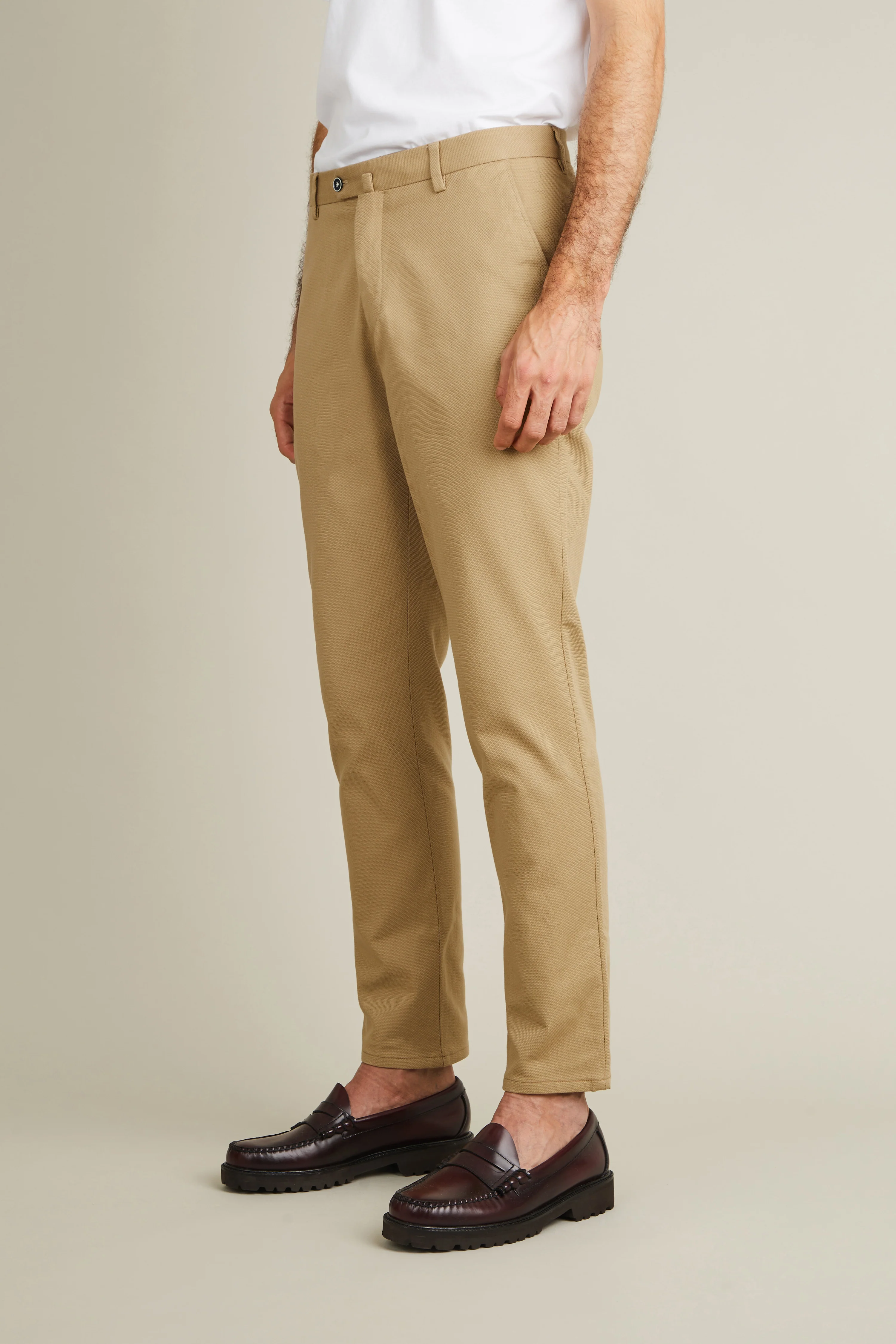 Chino texturé beige - Image 5