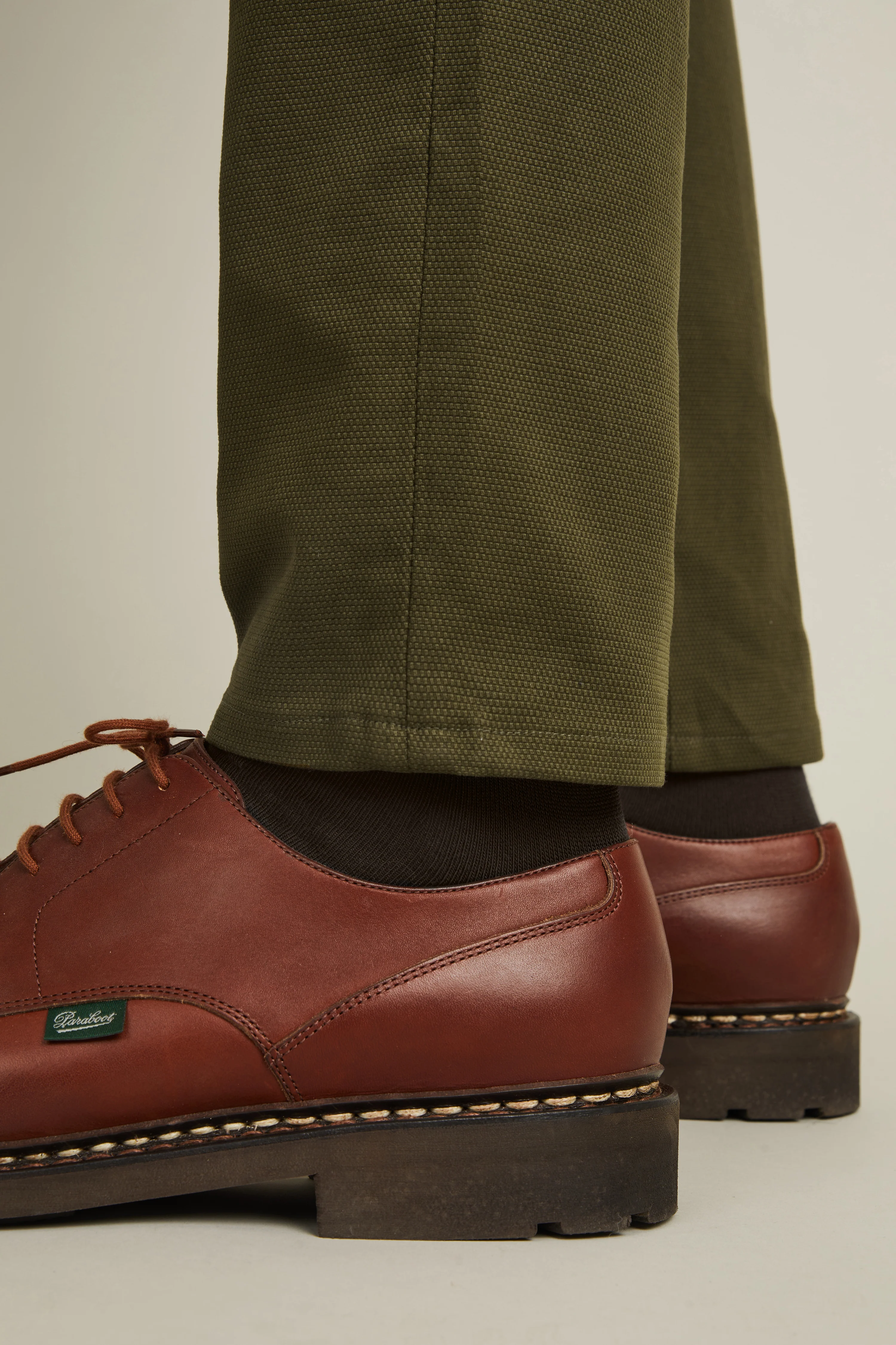 Chino texturé kaki - Image 4