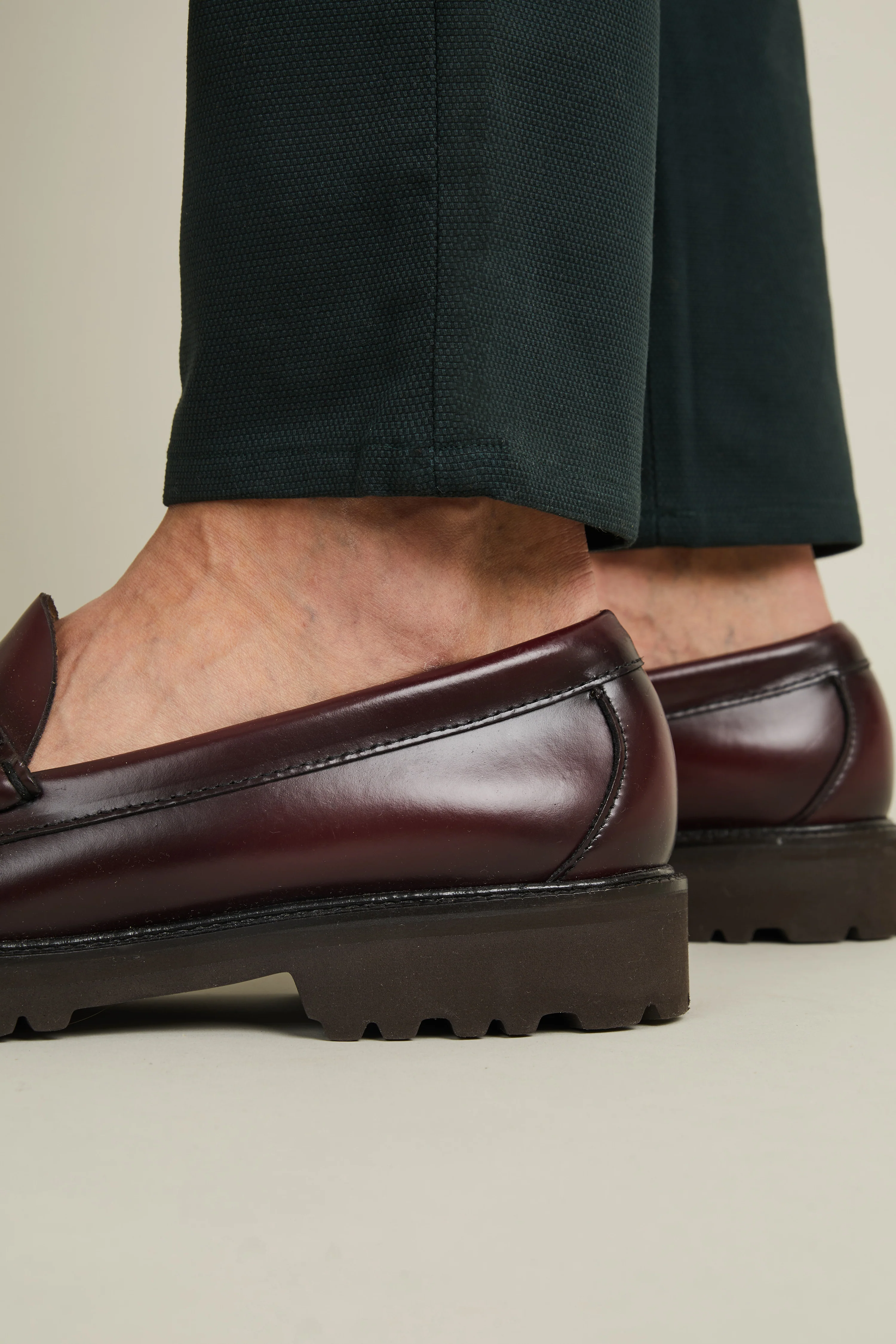 Chino texturé vert anglais - Image 7