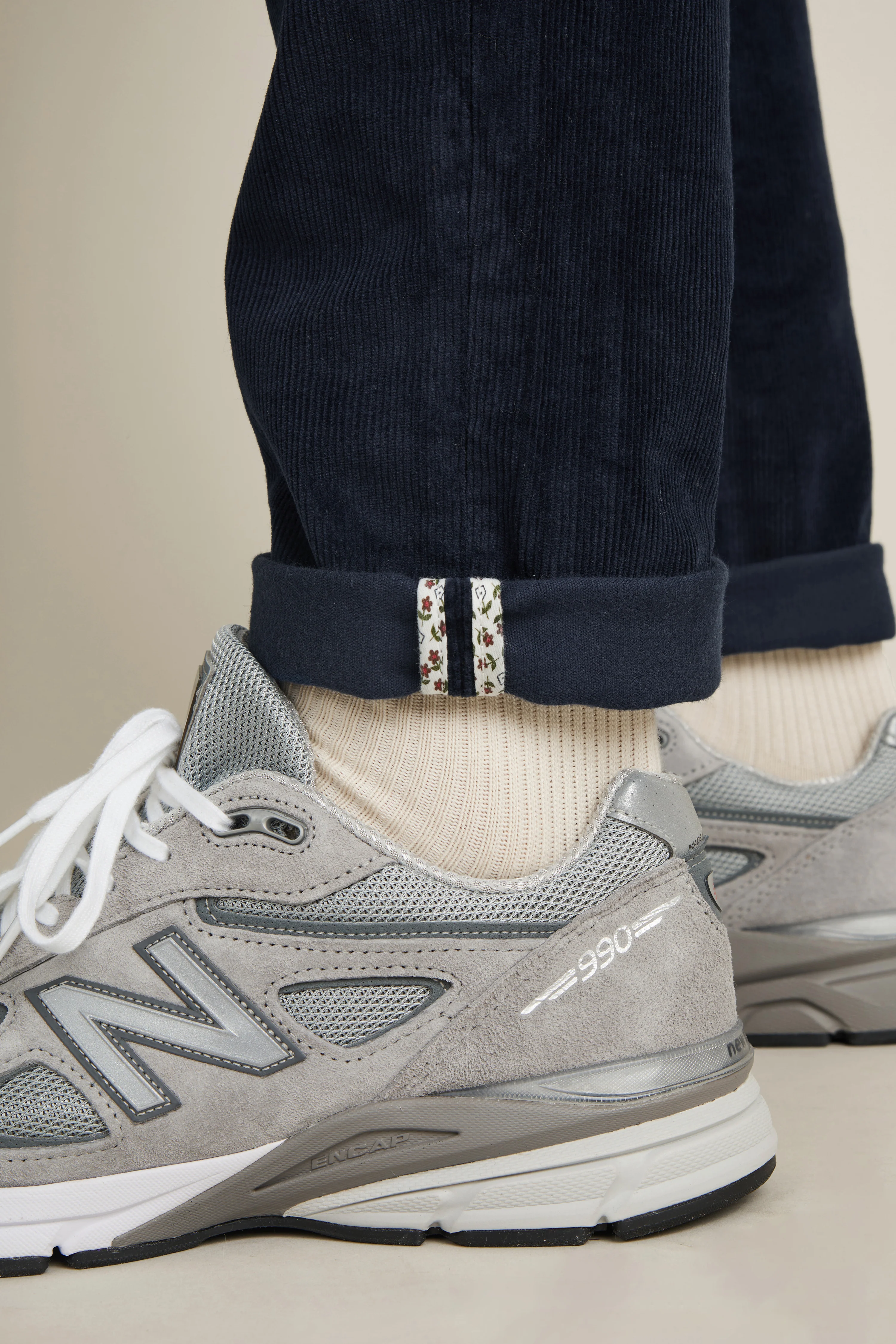 Chino velours bleu marine - Image 6