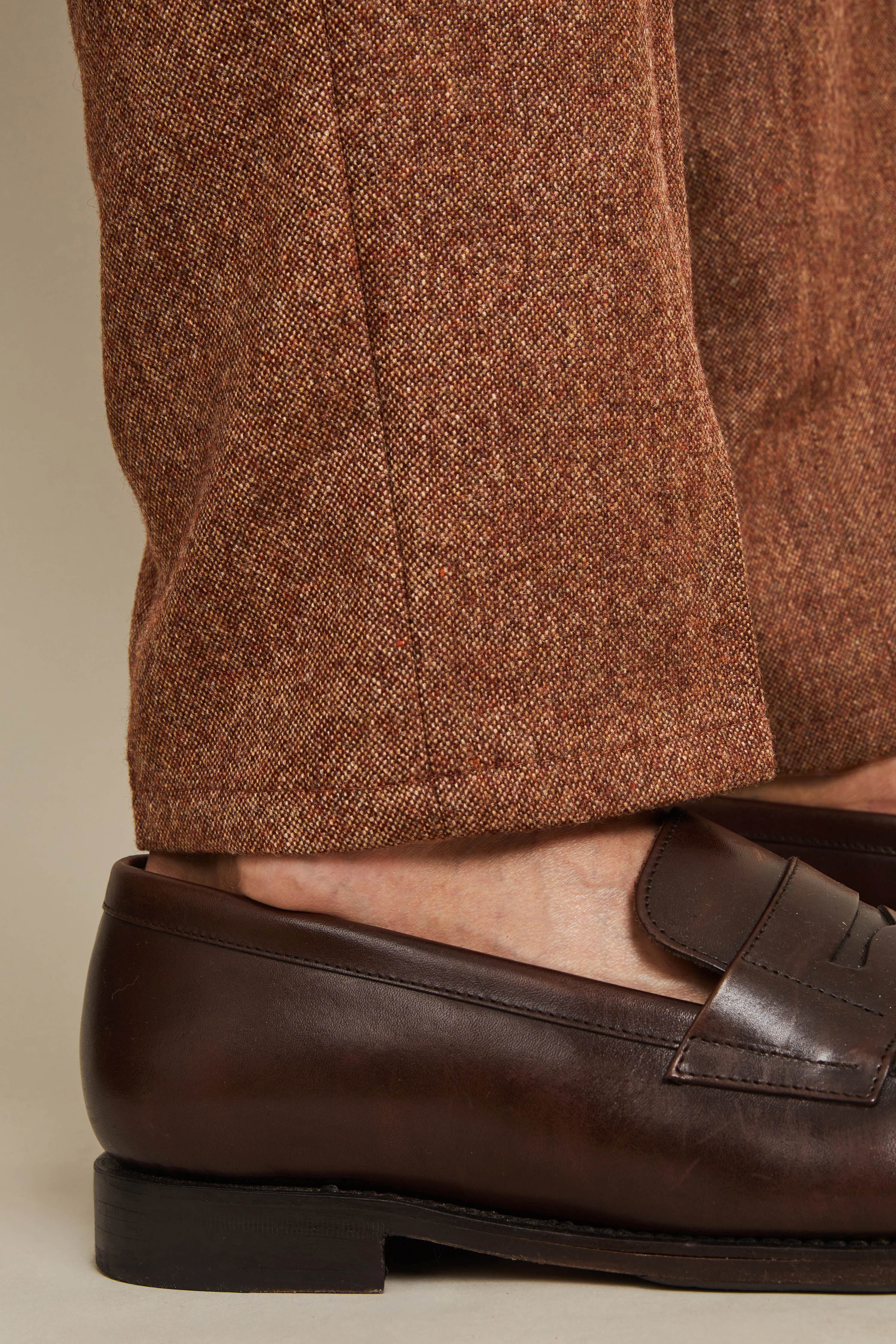 Pantalon patte de serrage laine terracotta - Image 7