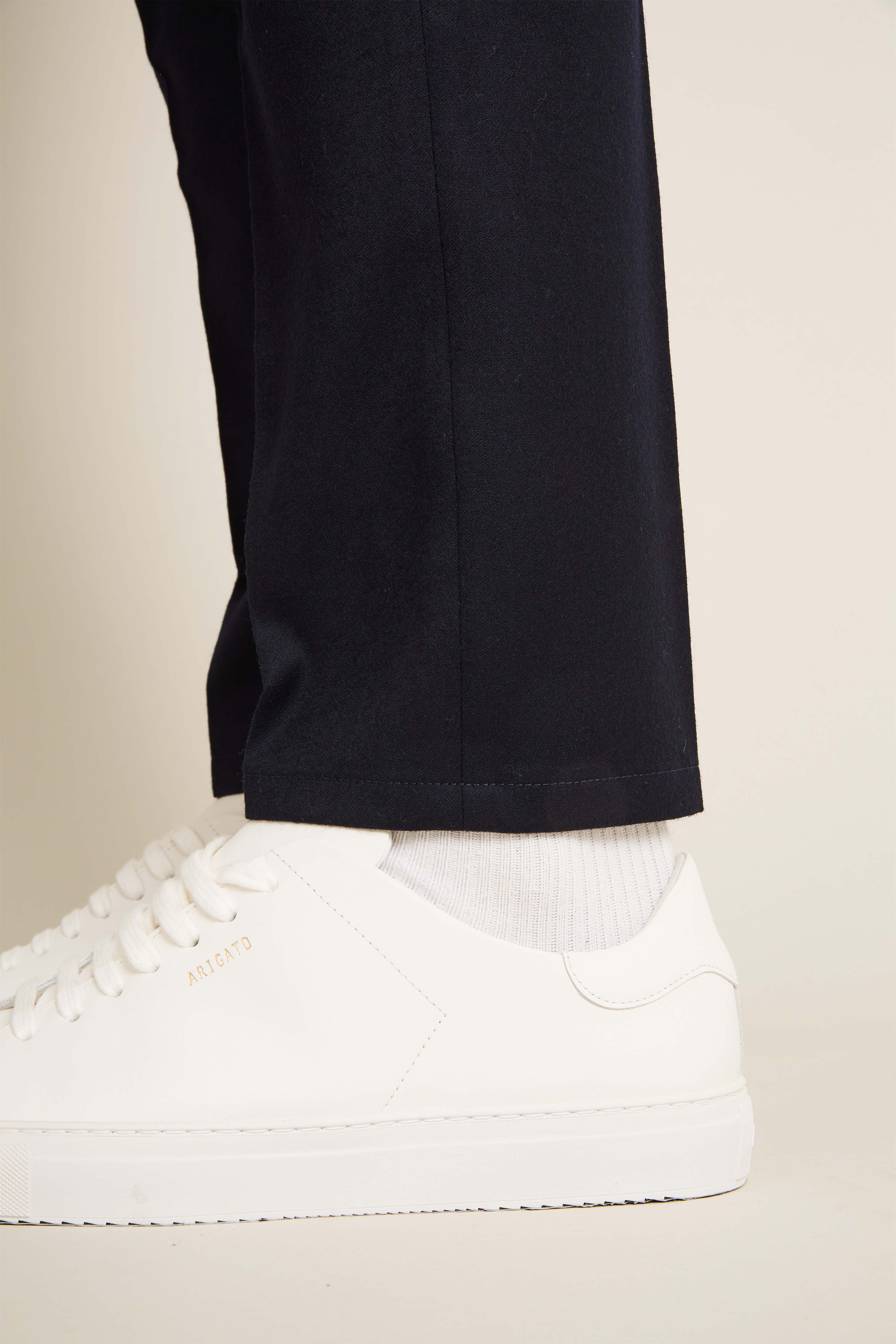 Pantalon flanelle stretch bleu marine - Image 6