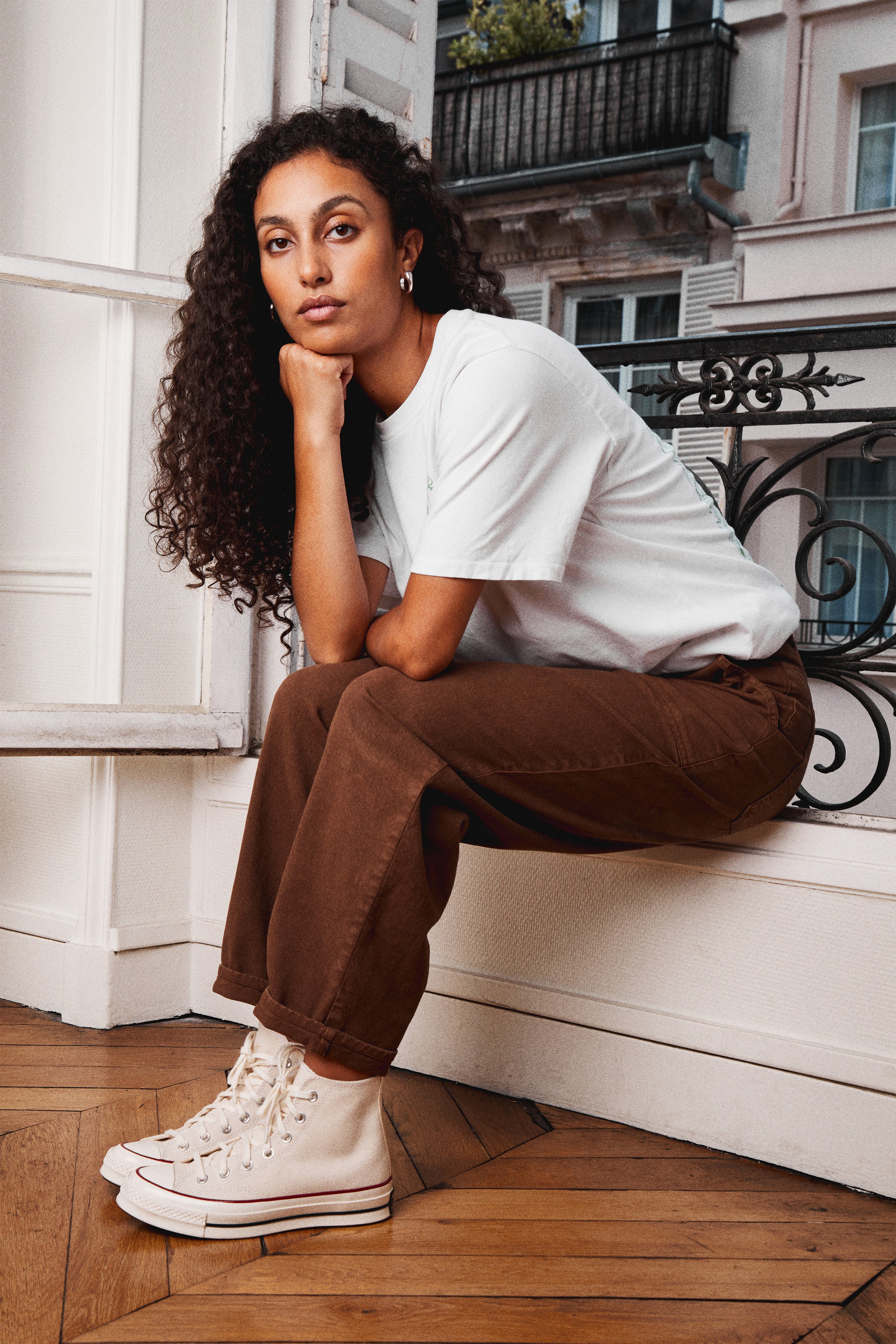 Jean balloon marron - Image 5