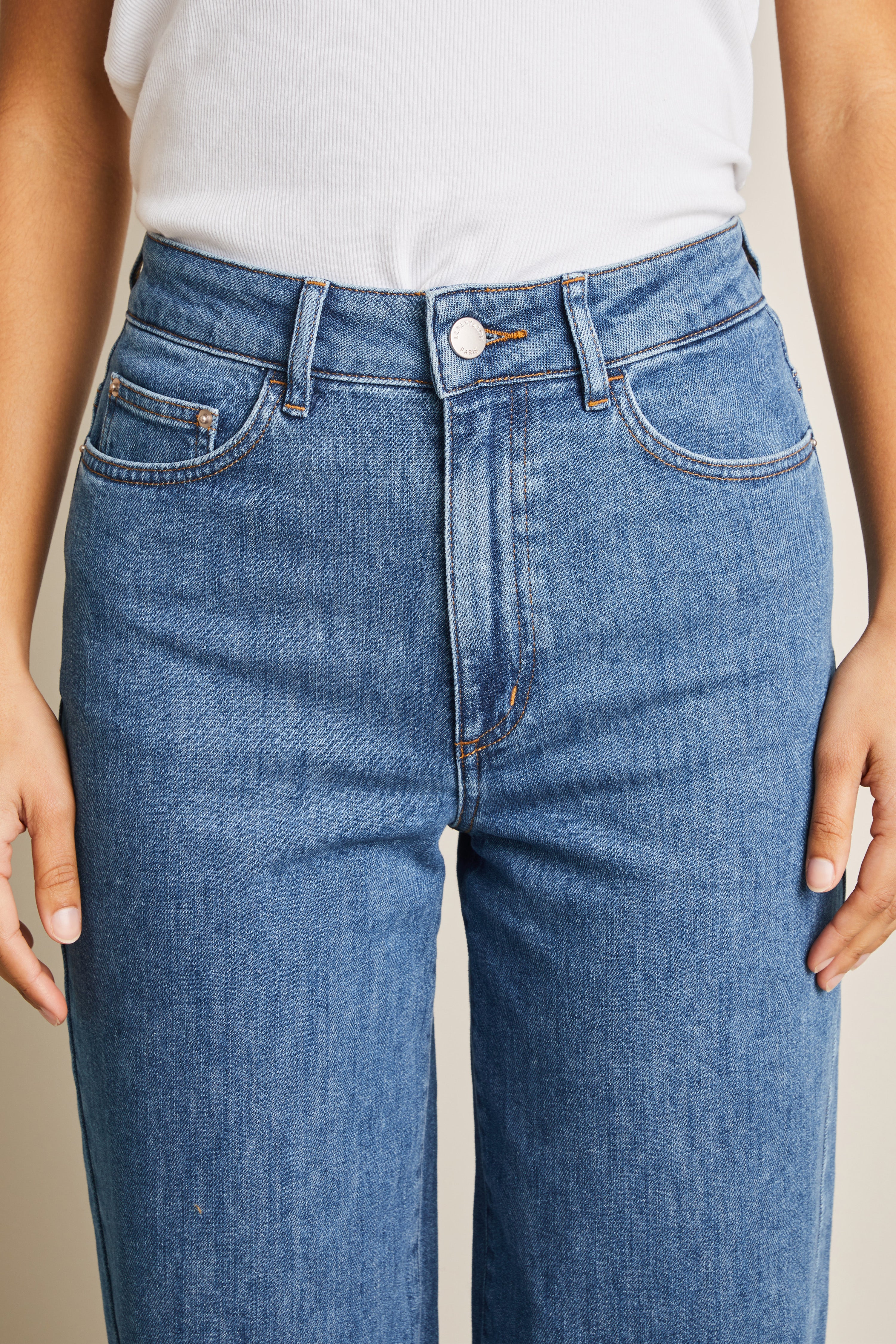 Jean balloon middle blue - Image 3