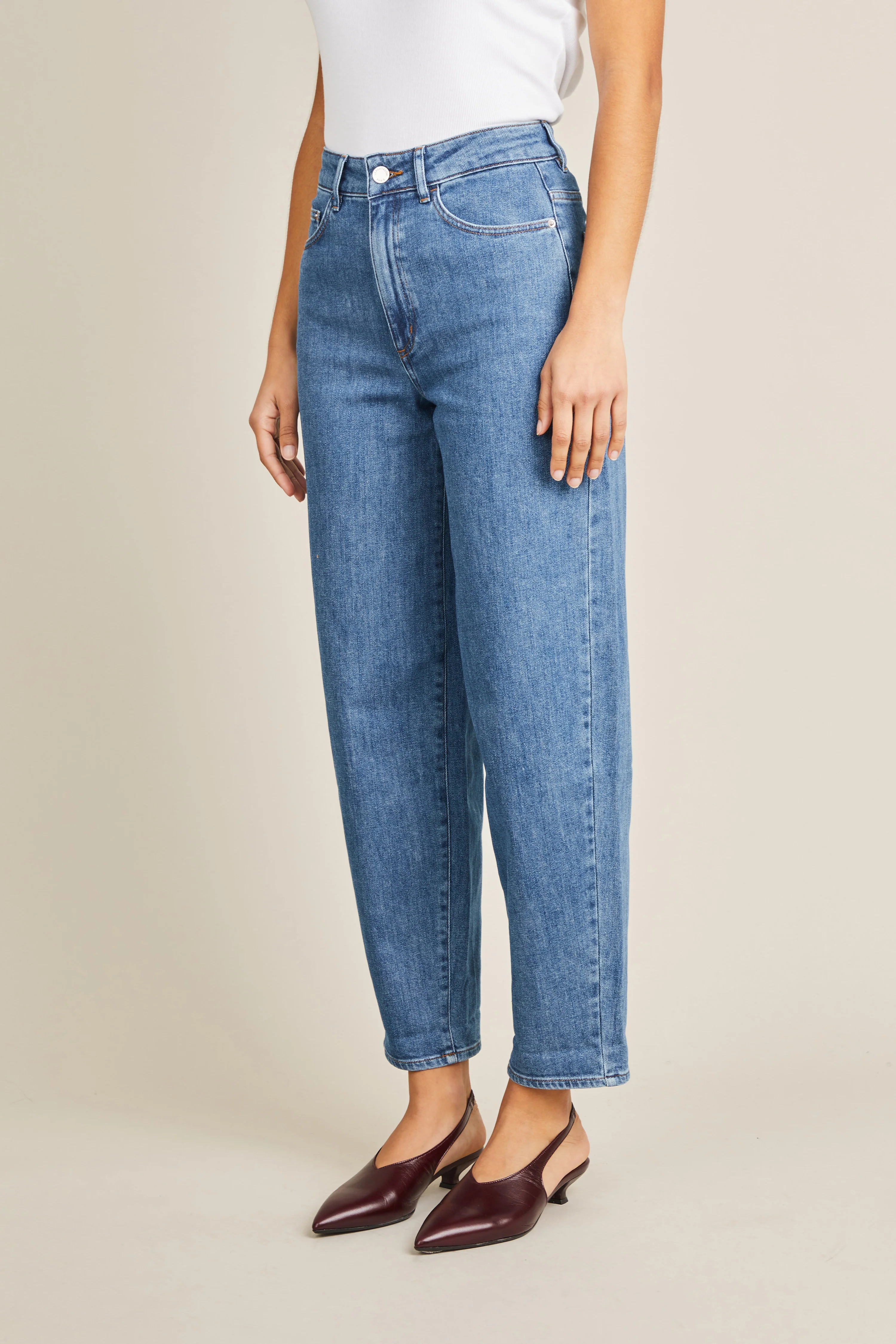 Jean balloon middle blue - Image 4