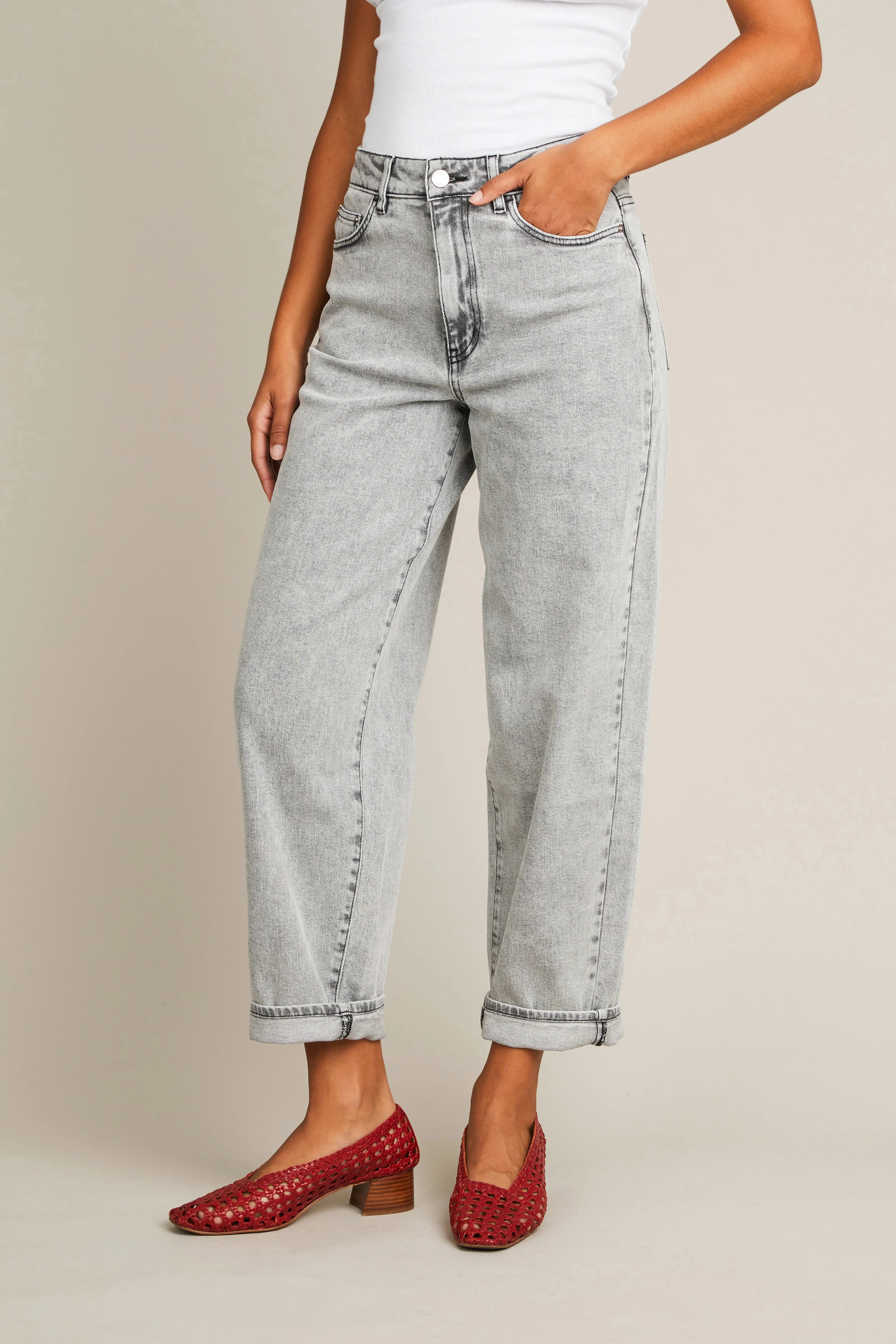 Jean balloon snow black - Image 6