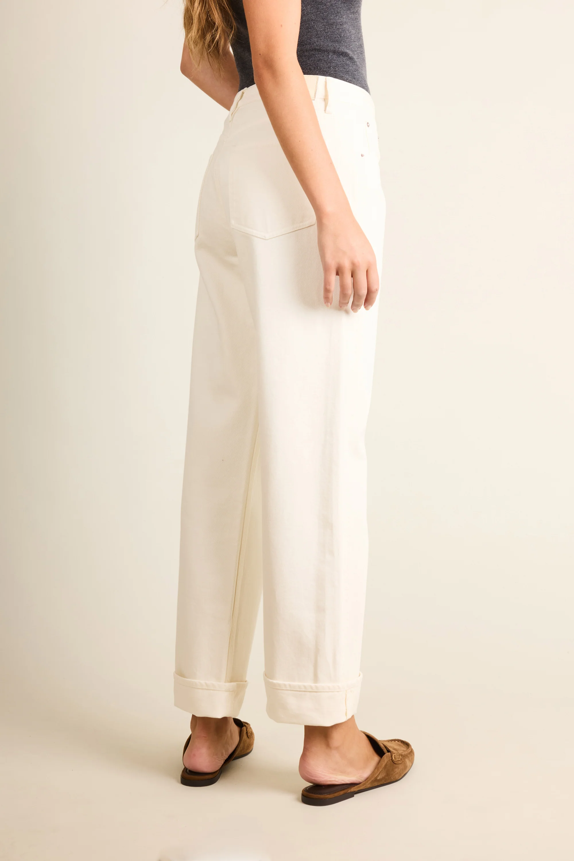 Jean boyfriend écru - Image 4