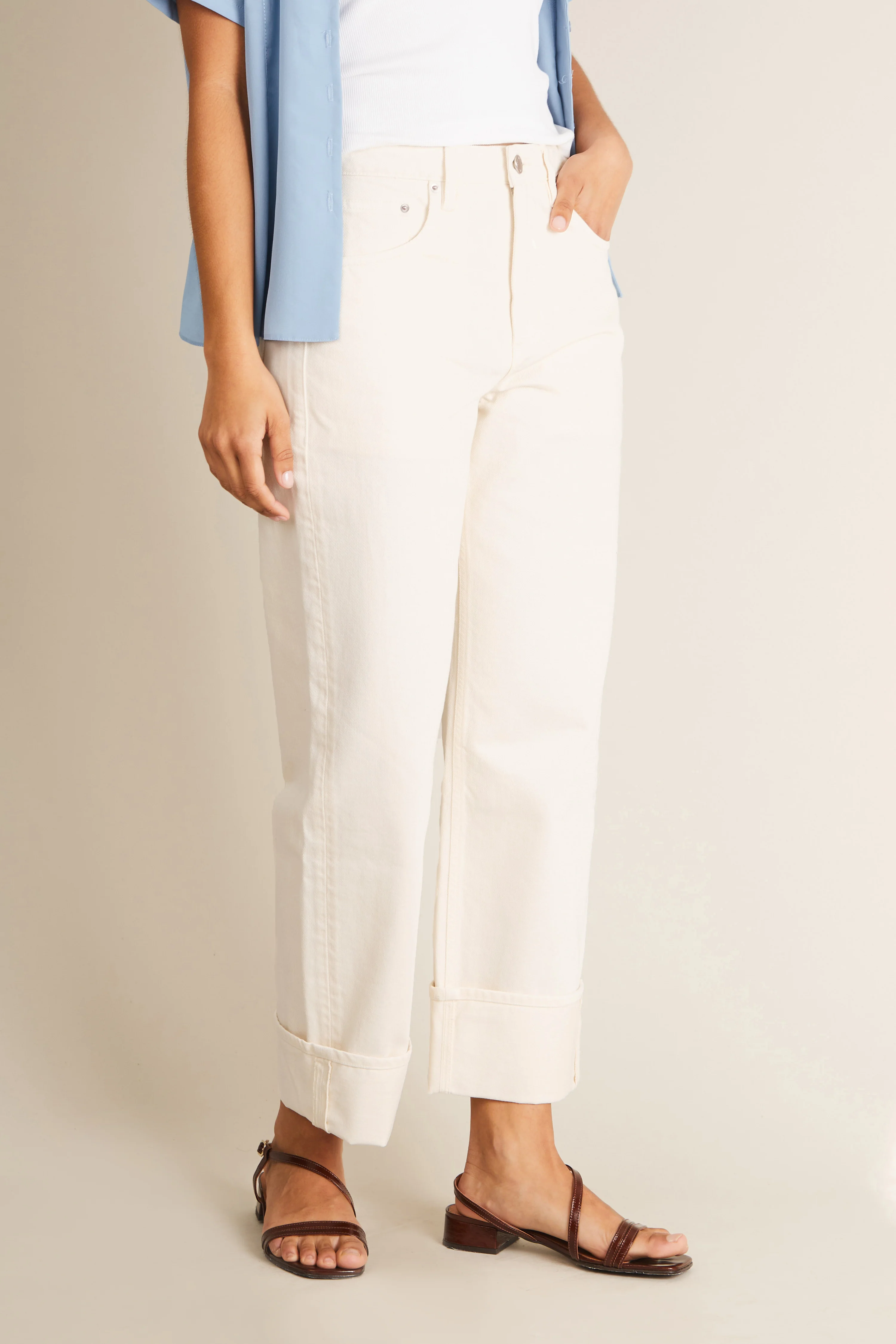 Jean boyfriend écru - Image 6