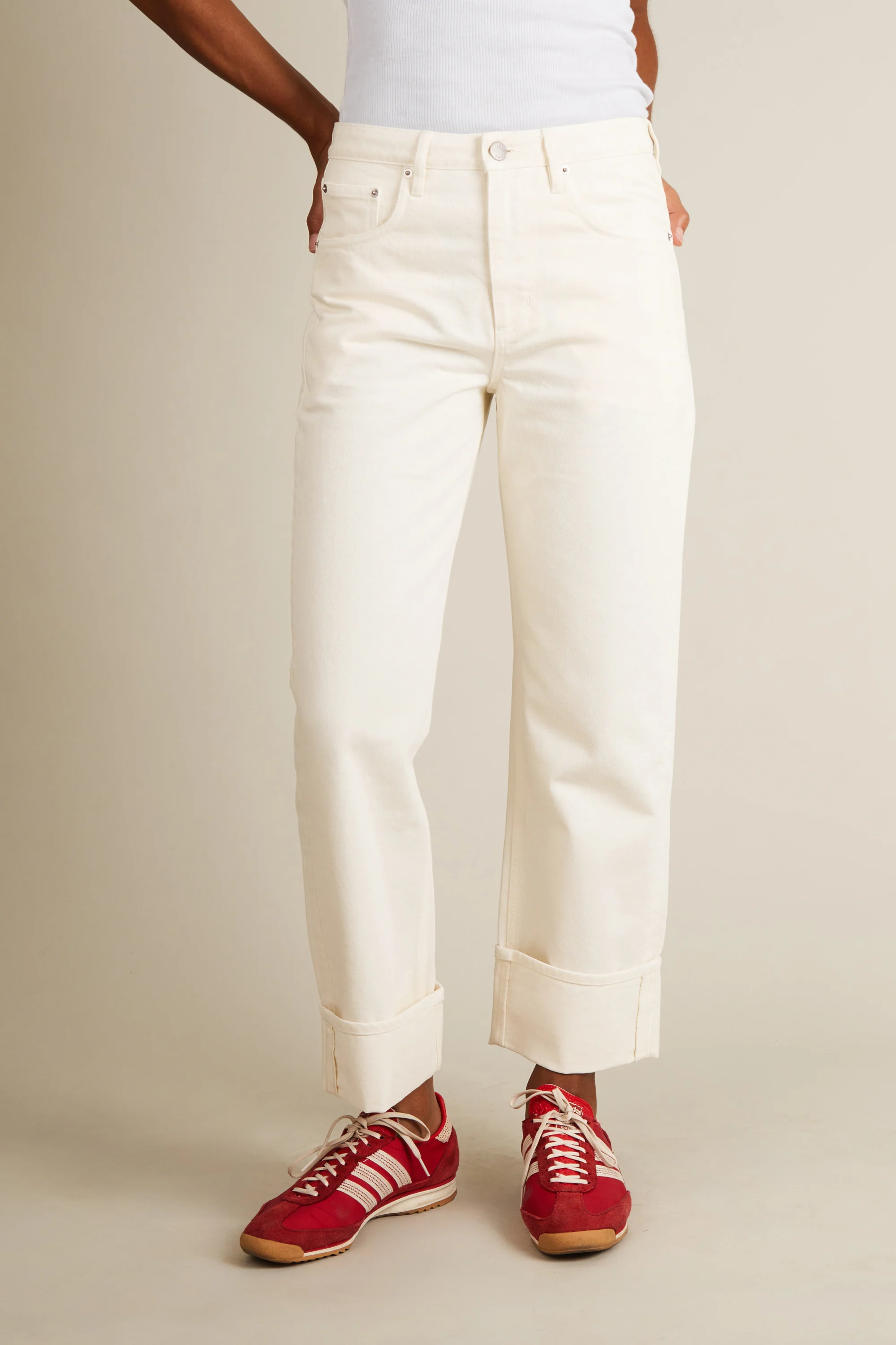 Jean boyfriend écru - Image 9