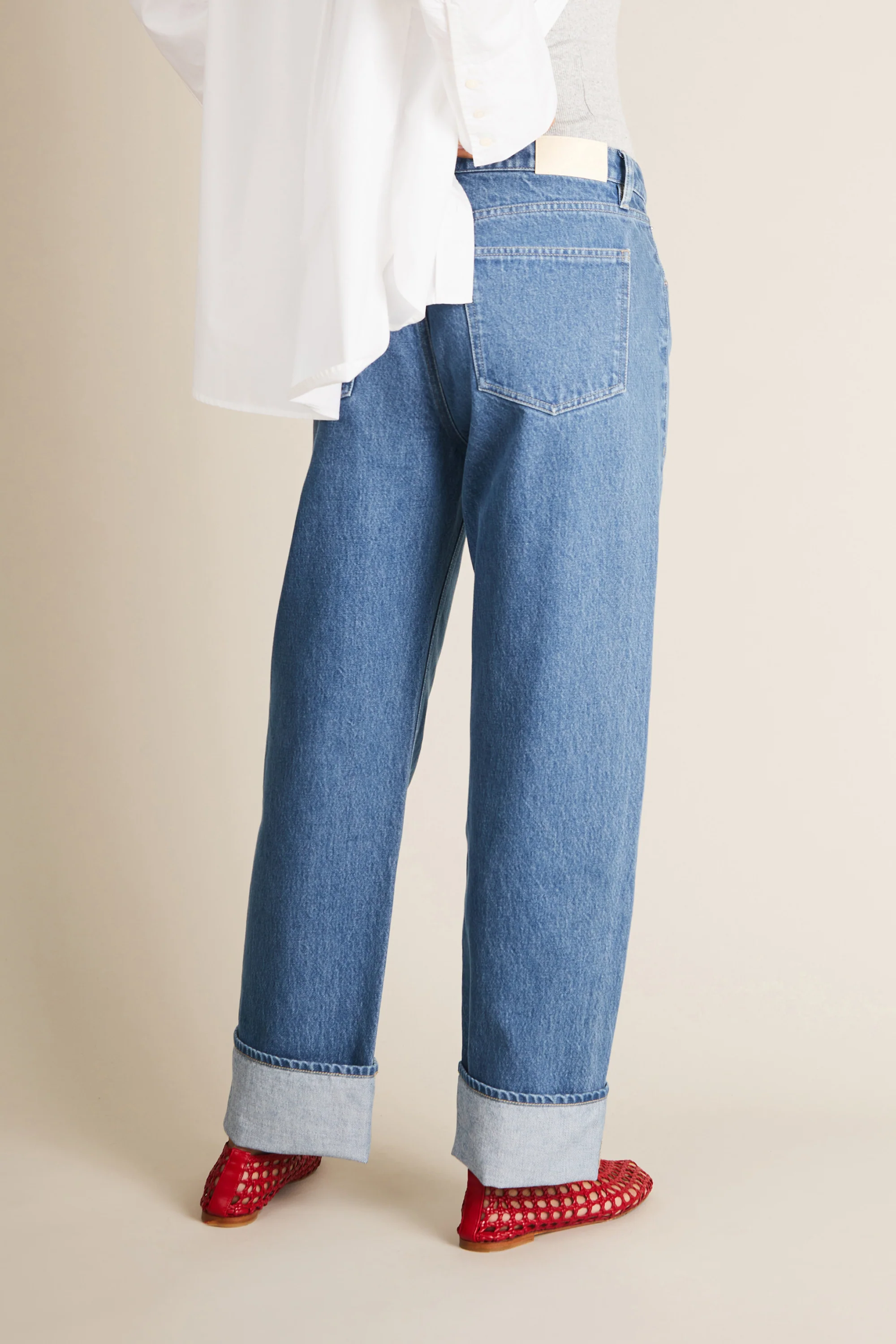 Jean boyfriend middle blue - Image 10