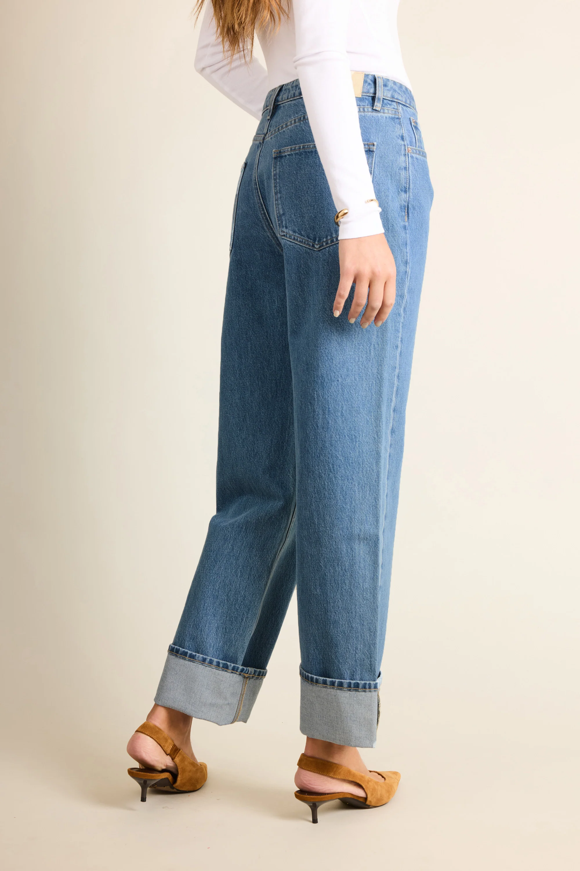 Jean boyfriend middle blue - Image 3