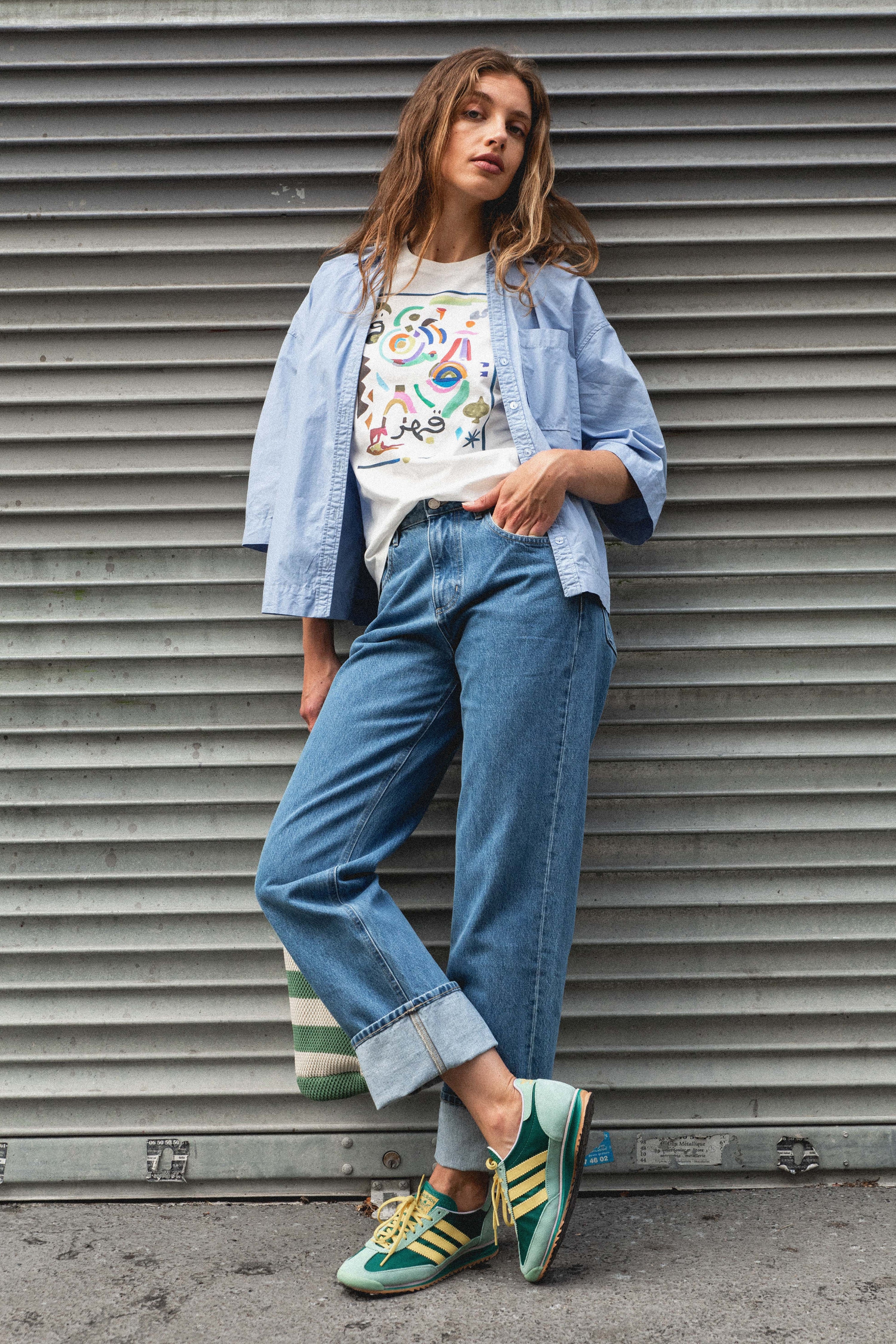 Jean boyfriend middle blue - Image 4