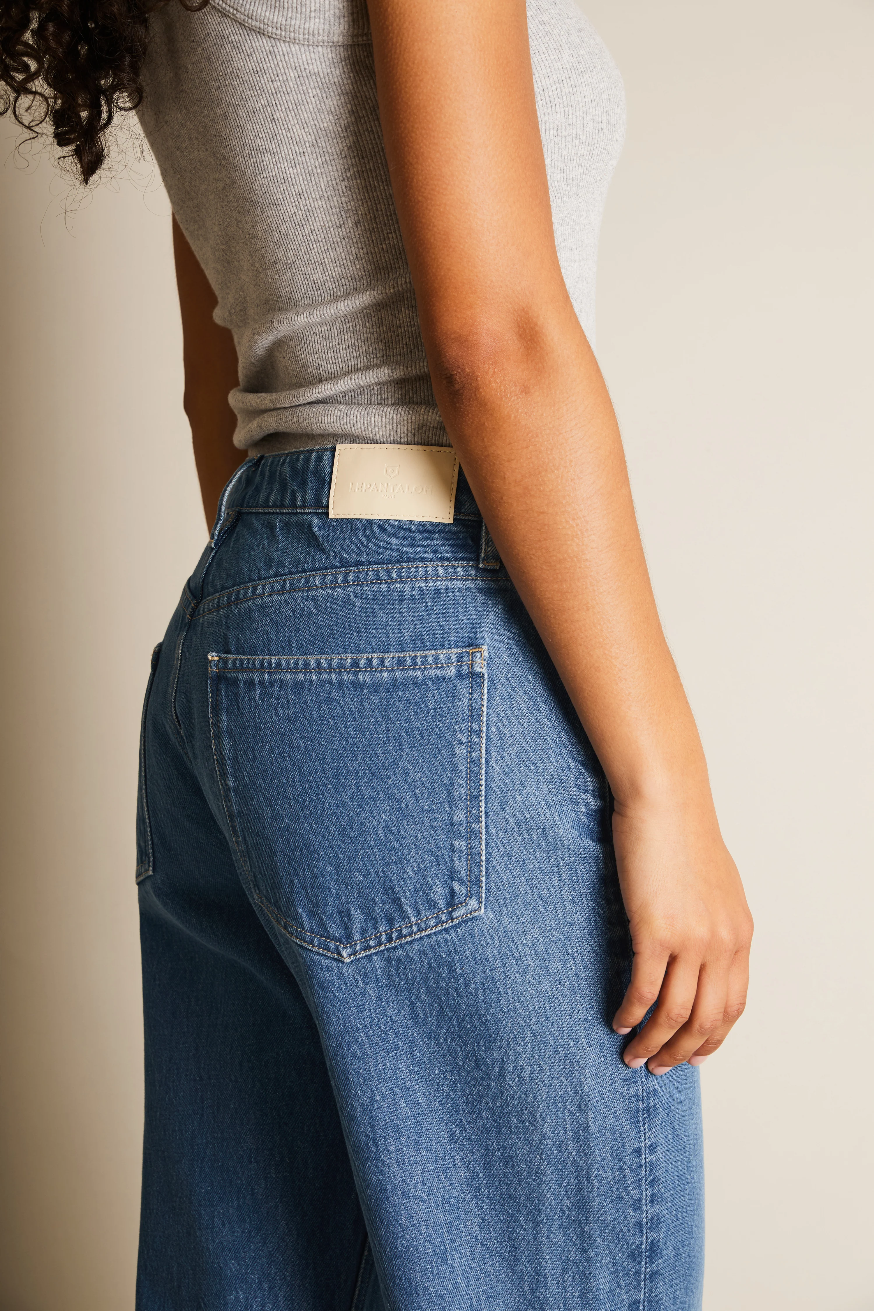 Jean boyfriend middle blue - Image 8