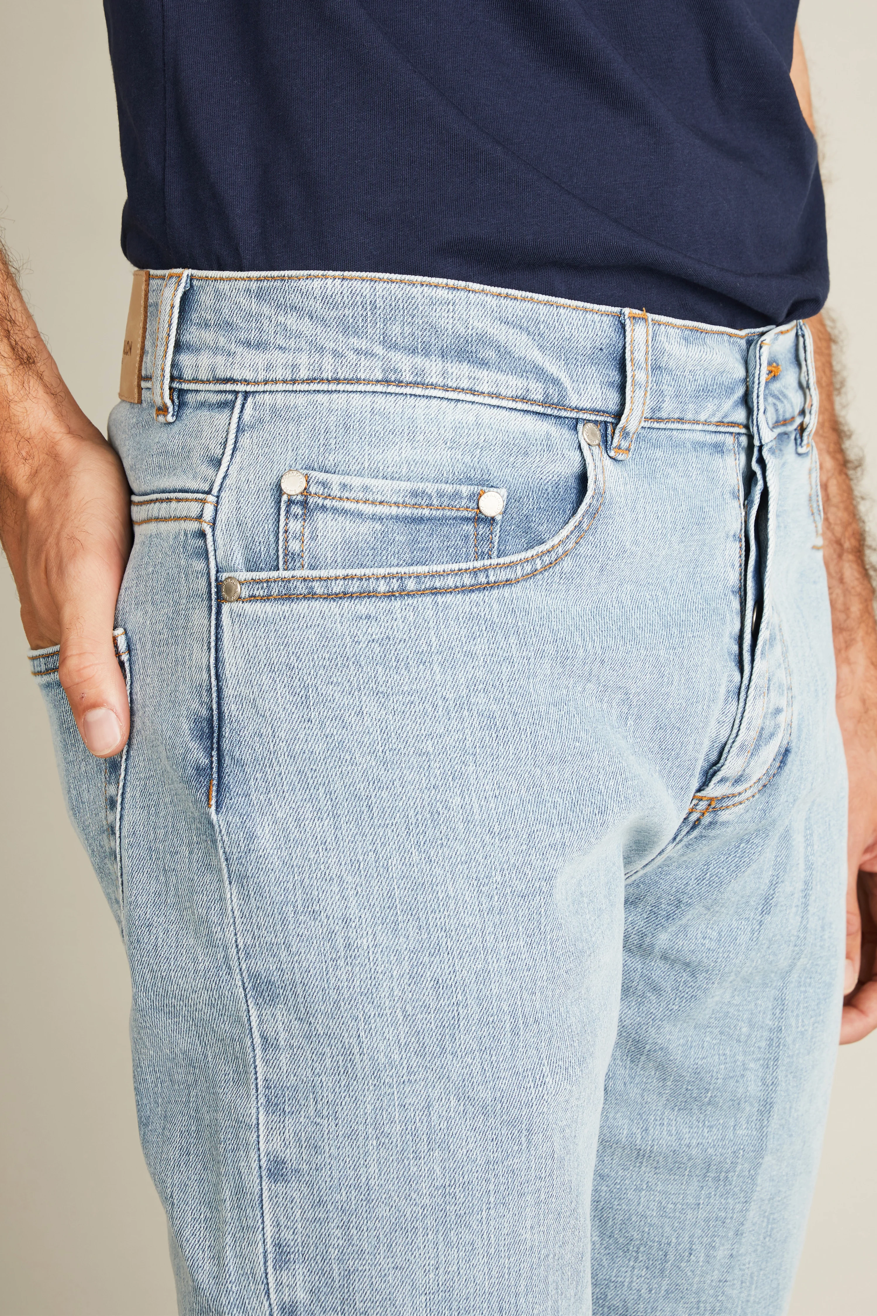Jean classique bleu bleached - Image 3