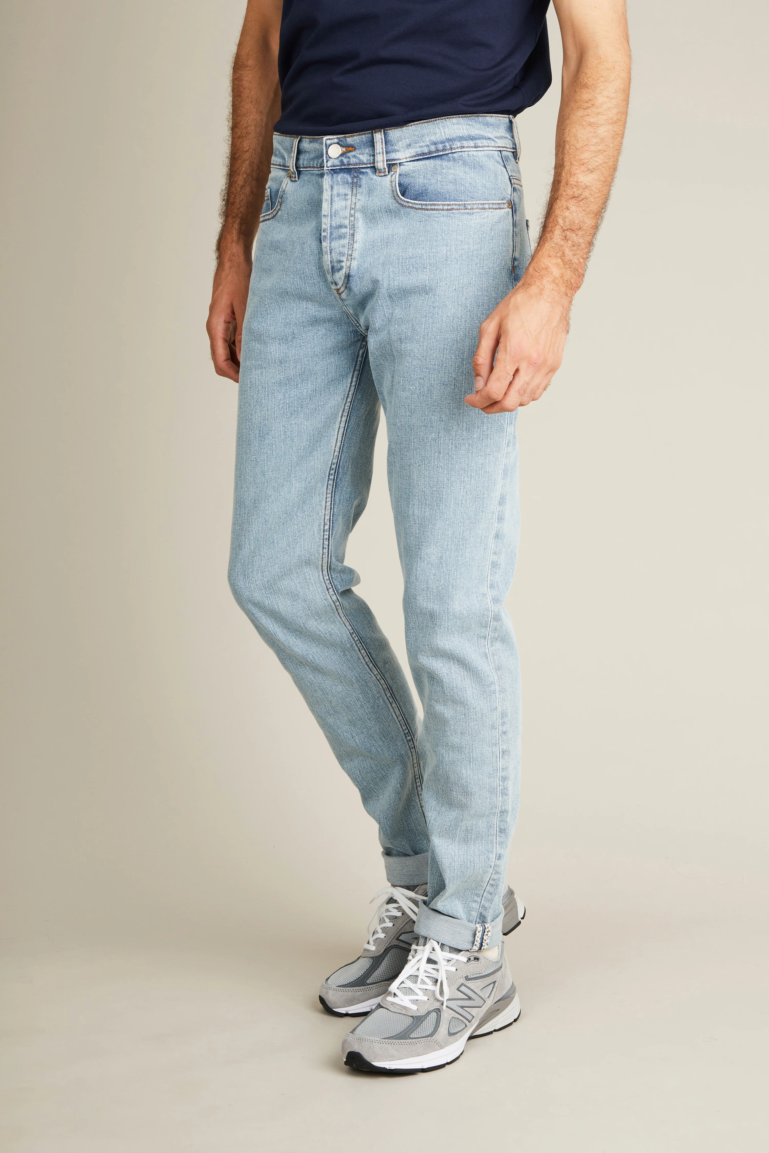 Jean classique bleu bleached - Image 4