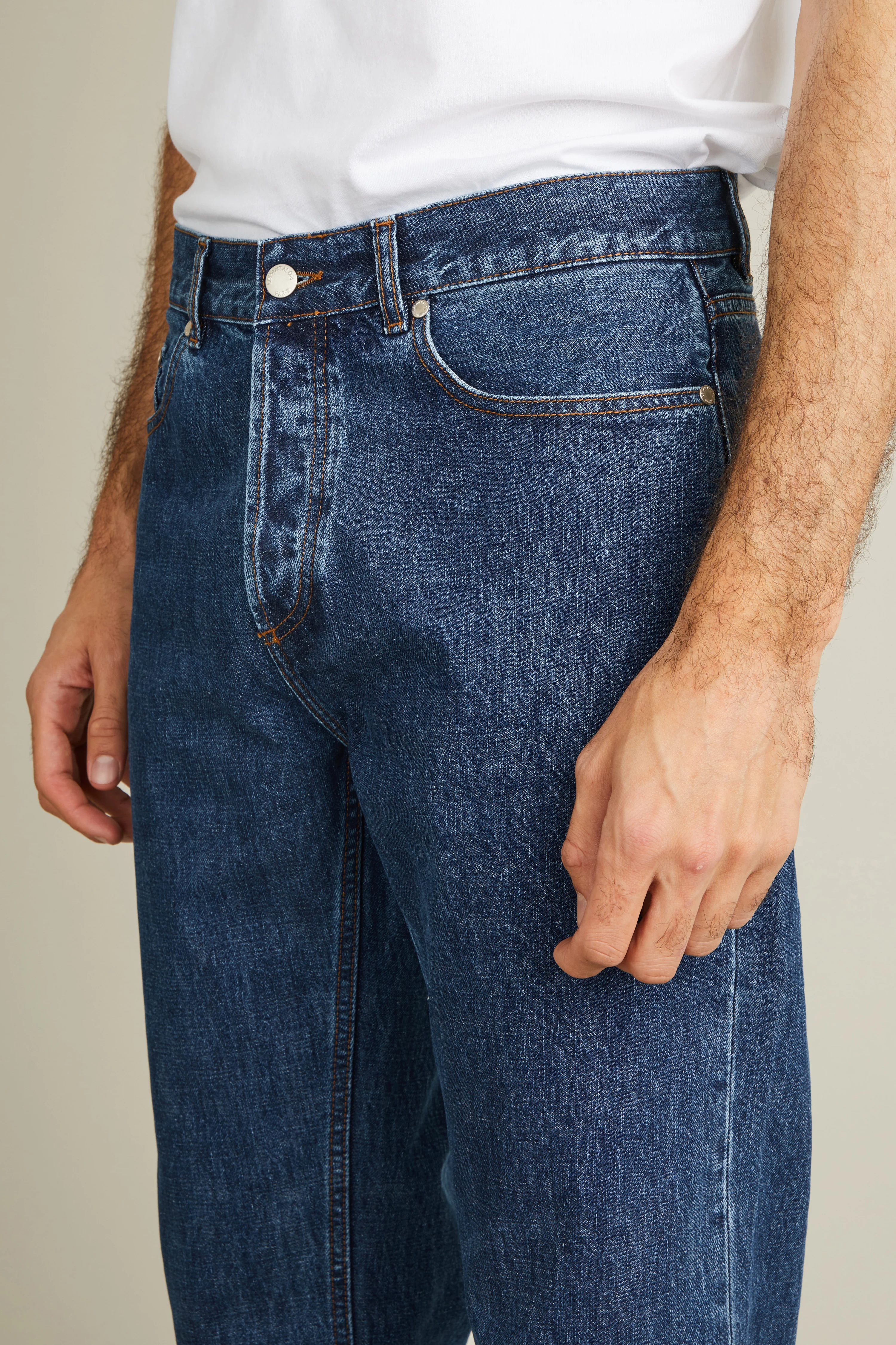 Jean droit bleu stone - Image 4