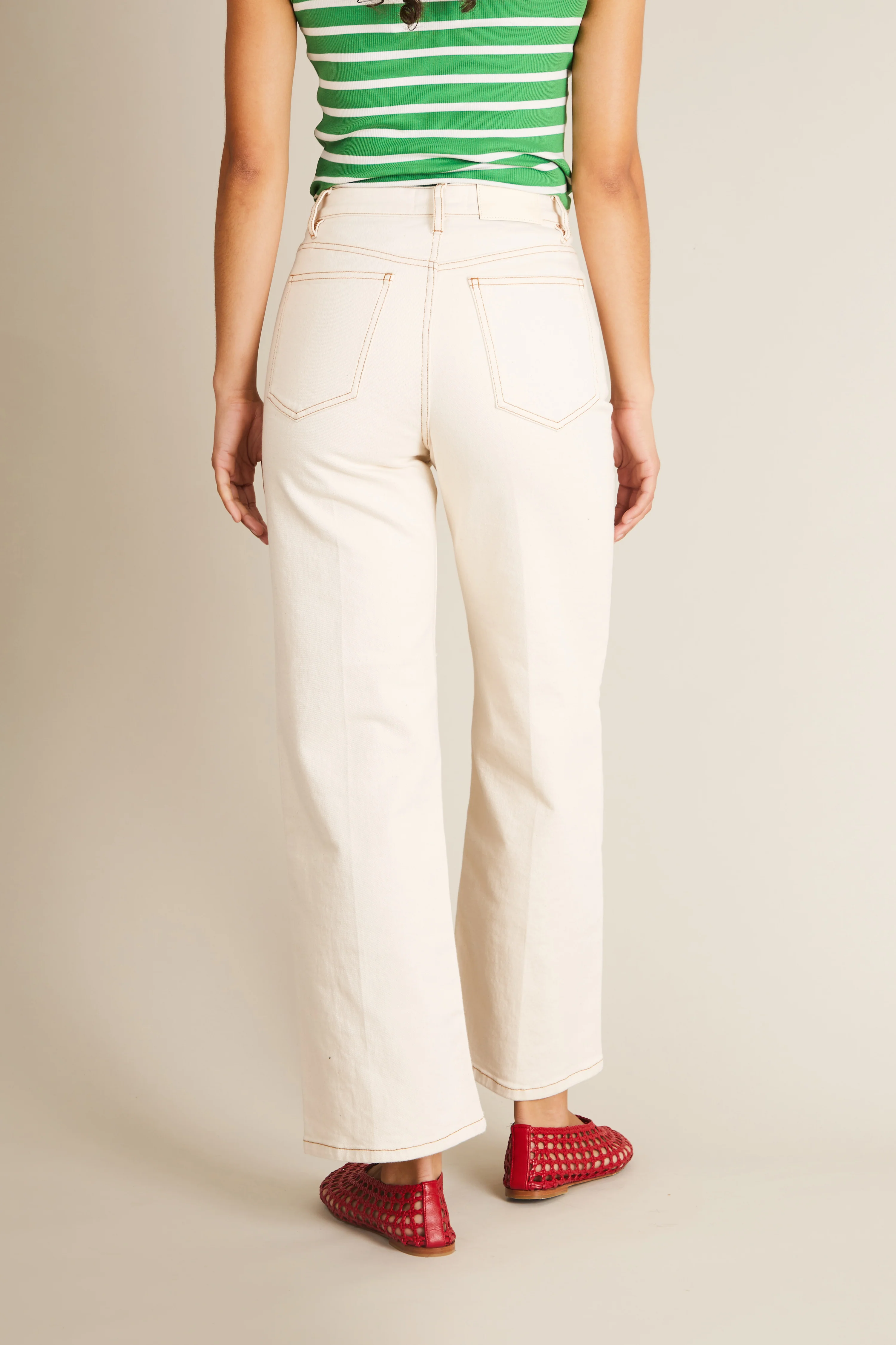 Jean flare écru - Image 8