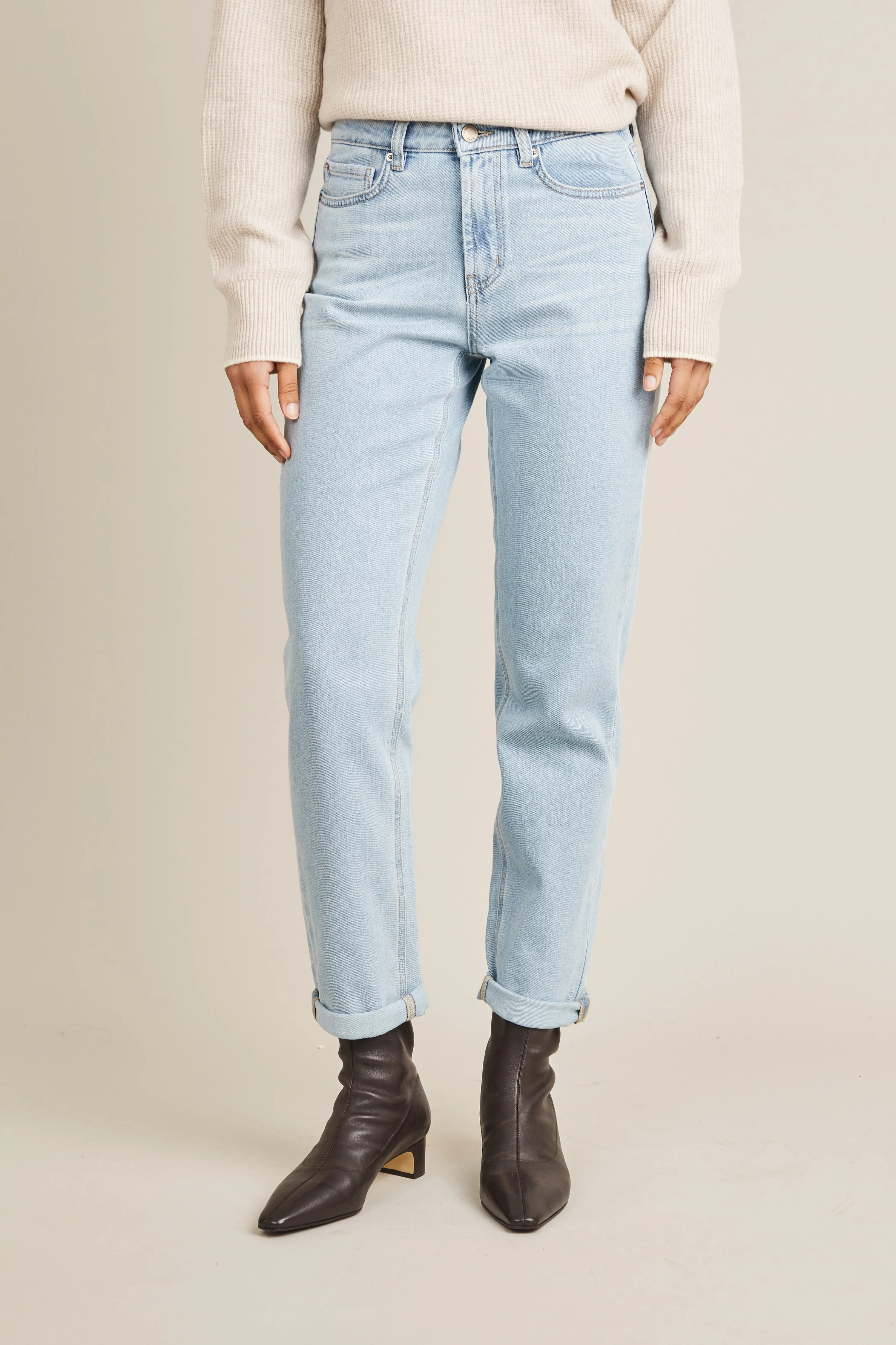 Jean girlfriend vintage bleached - Image 3