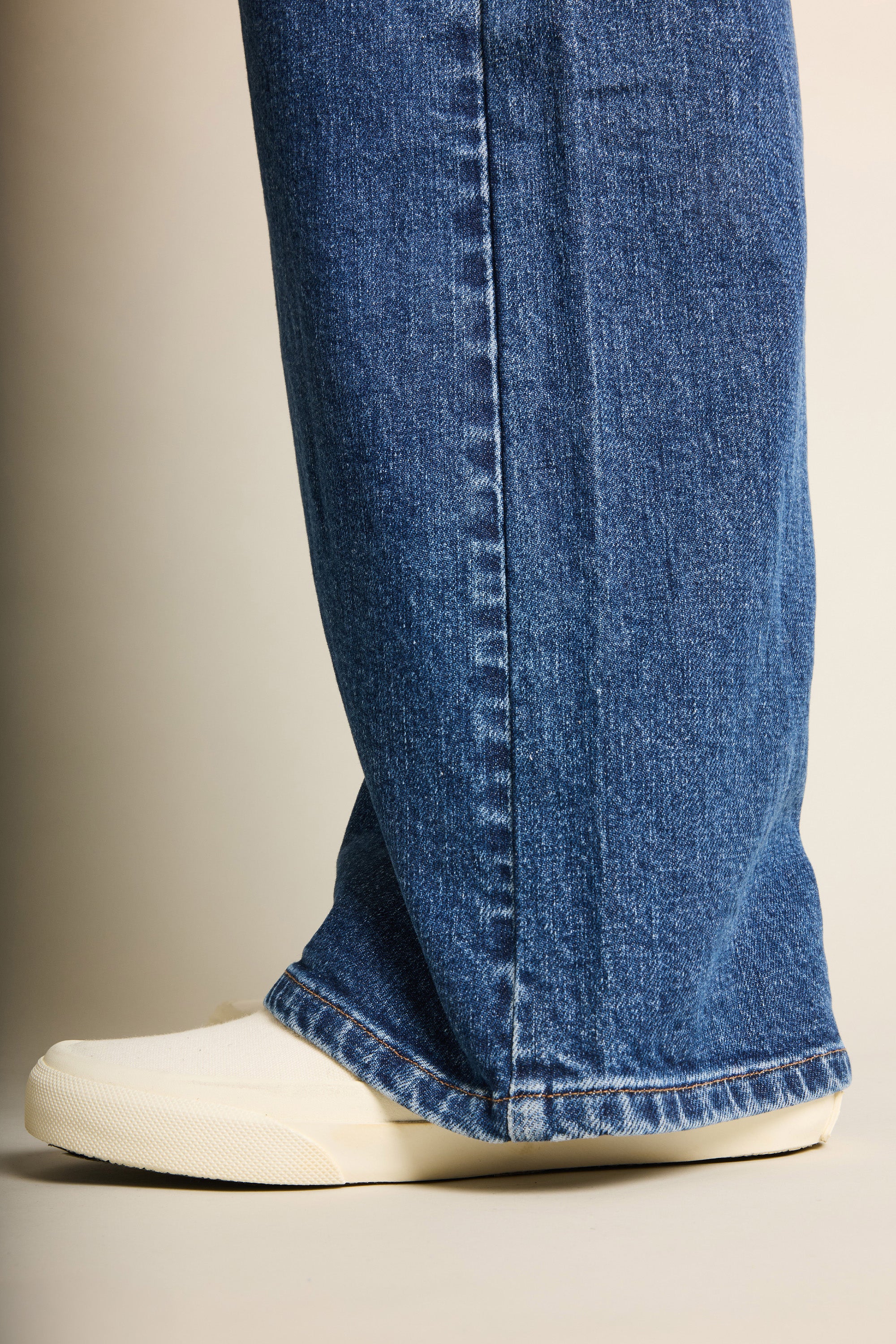 Jean wideleg poches plaquées bleu stone - Image 10