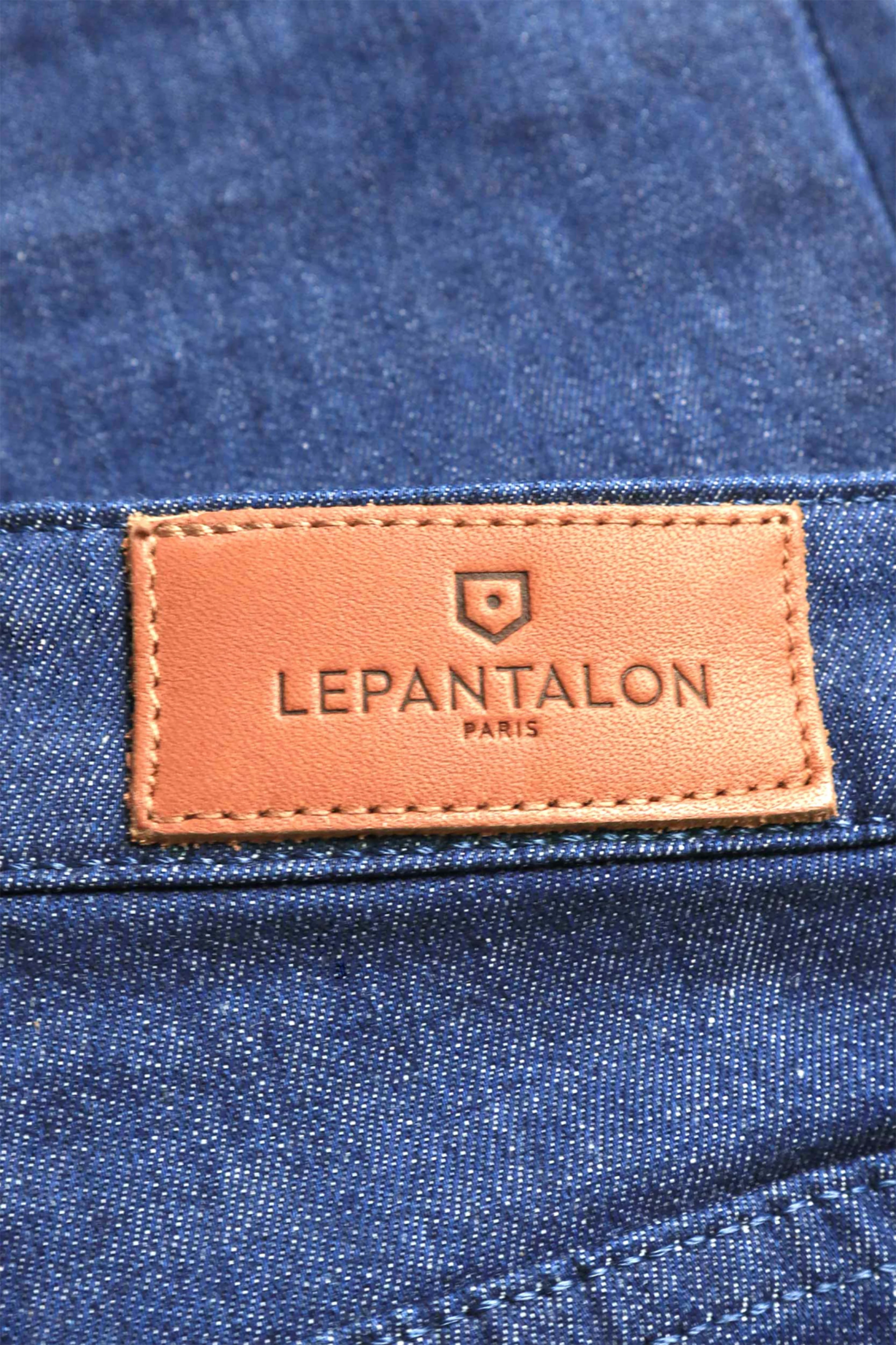 Jean Slim taille Mi-Haute Bleu - Image 6