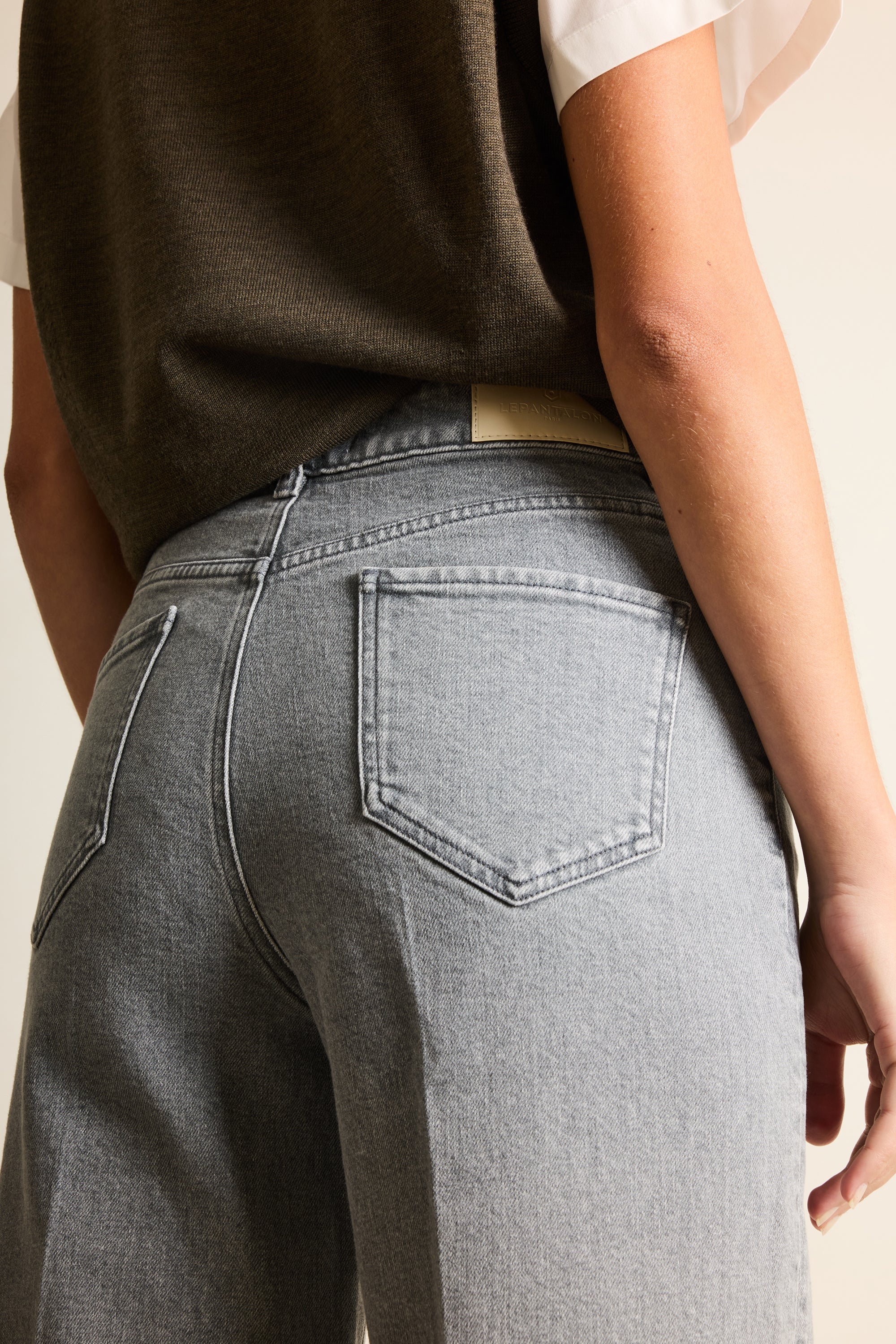 Jean wideleg gris - Image 3