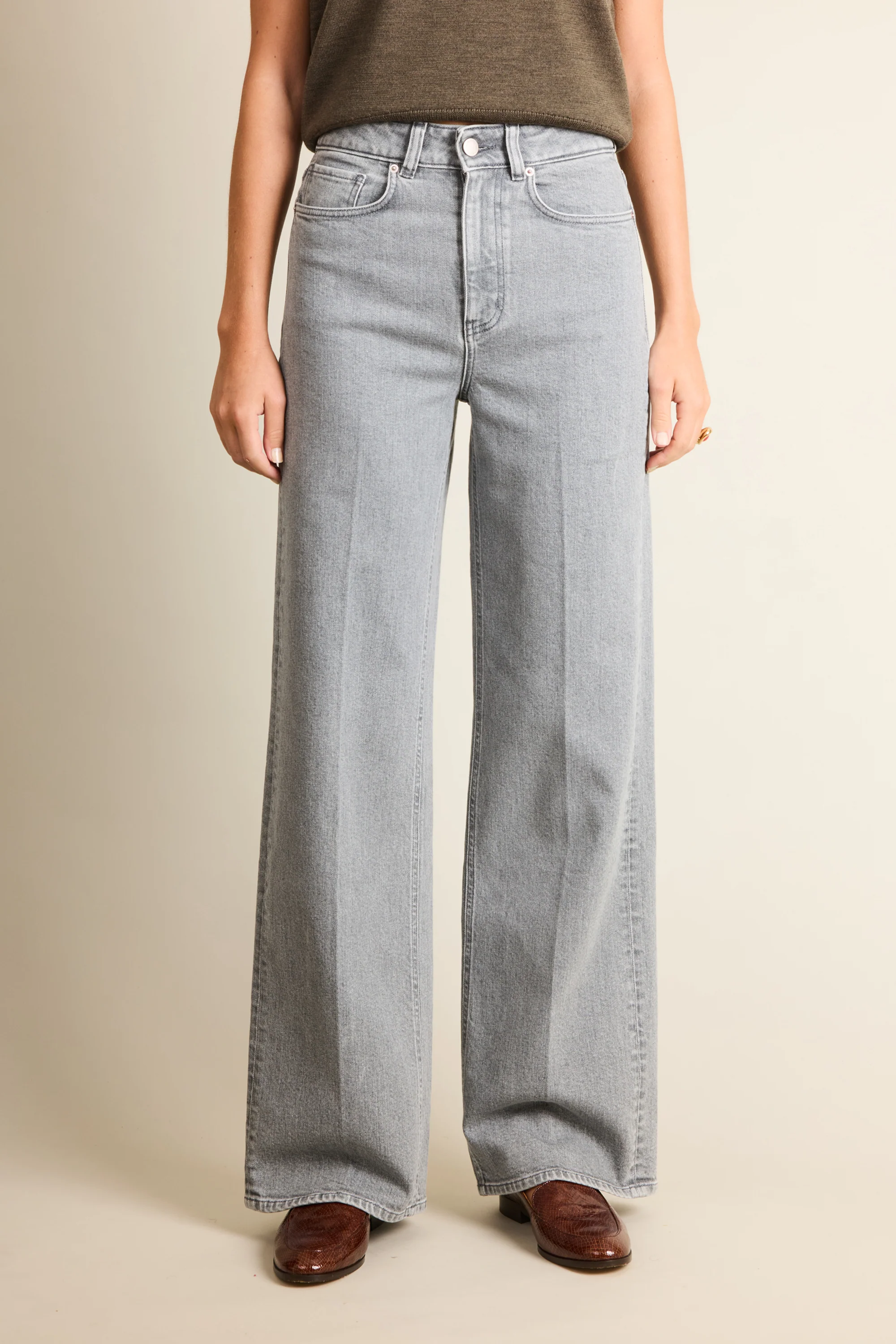 Jean wideleg gris - Image 4