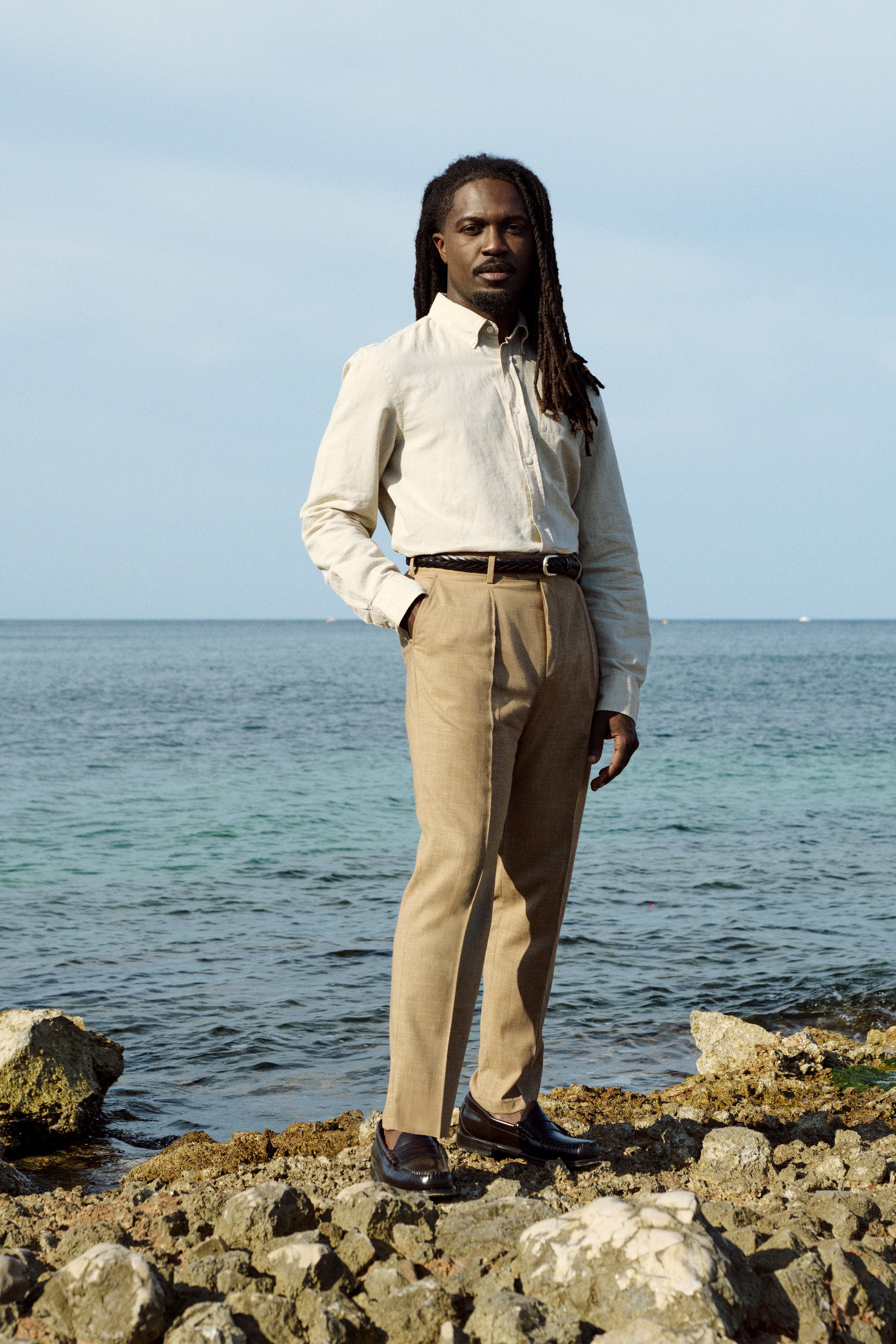 Pantalon à pinces léger brun - Image 10