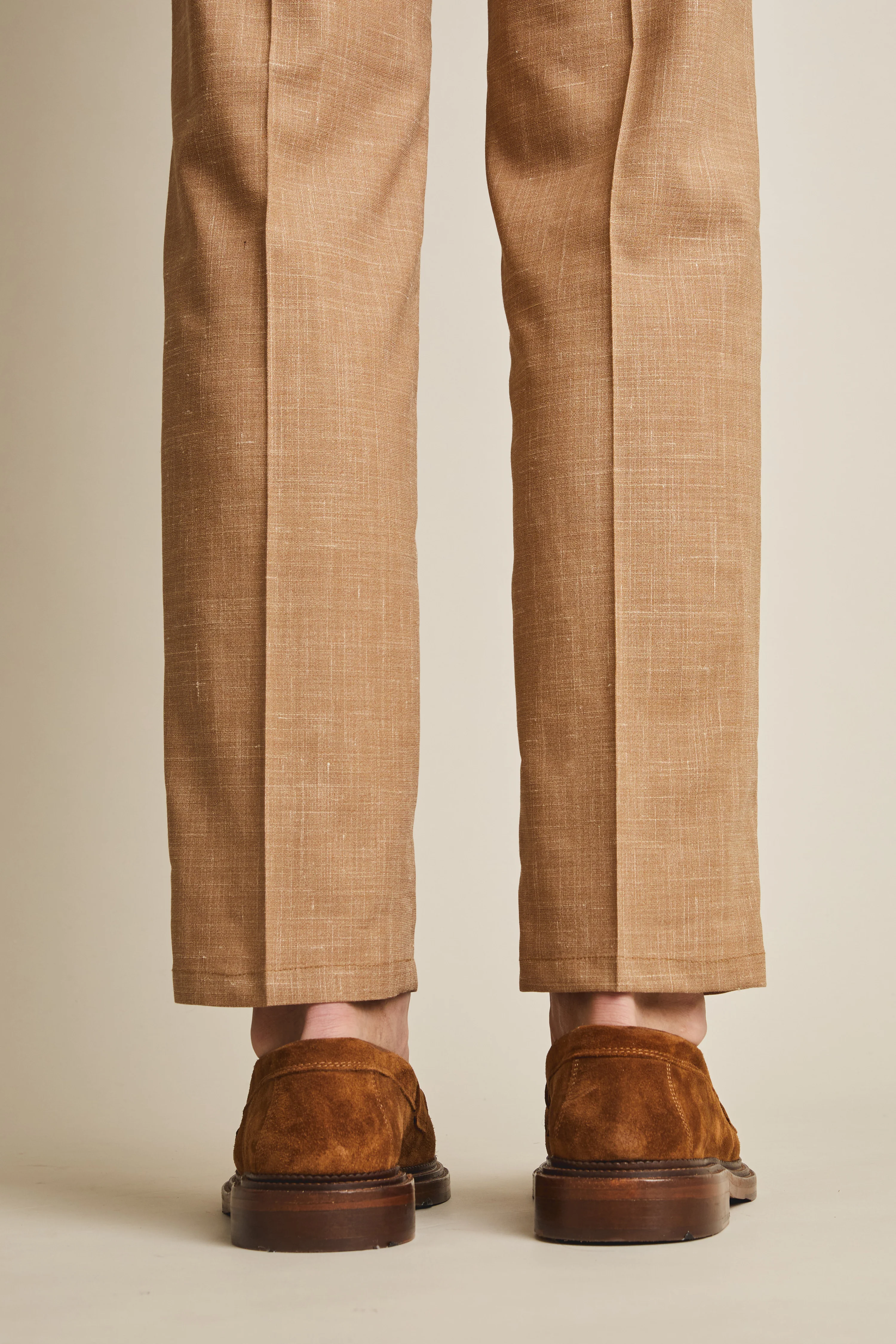 Pantalon à pinces léger brun - Image 9