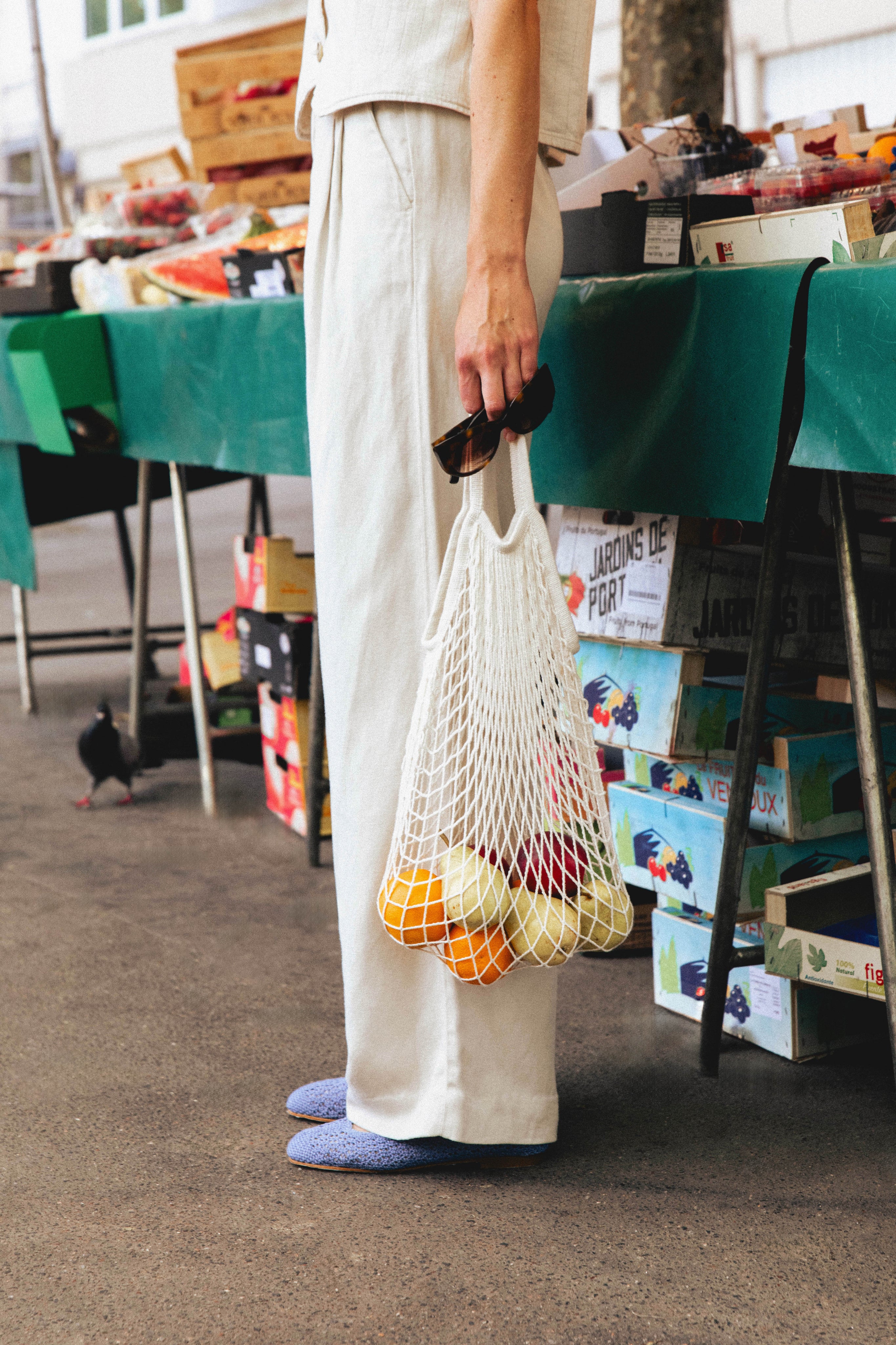 Pantalon à pinces léger écru - Image 6