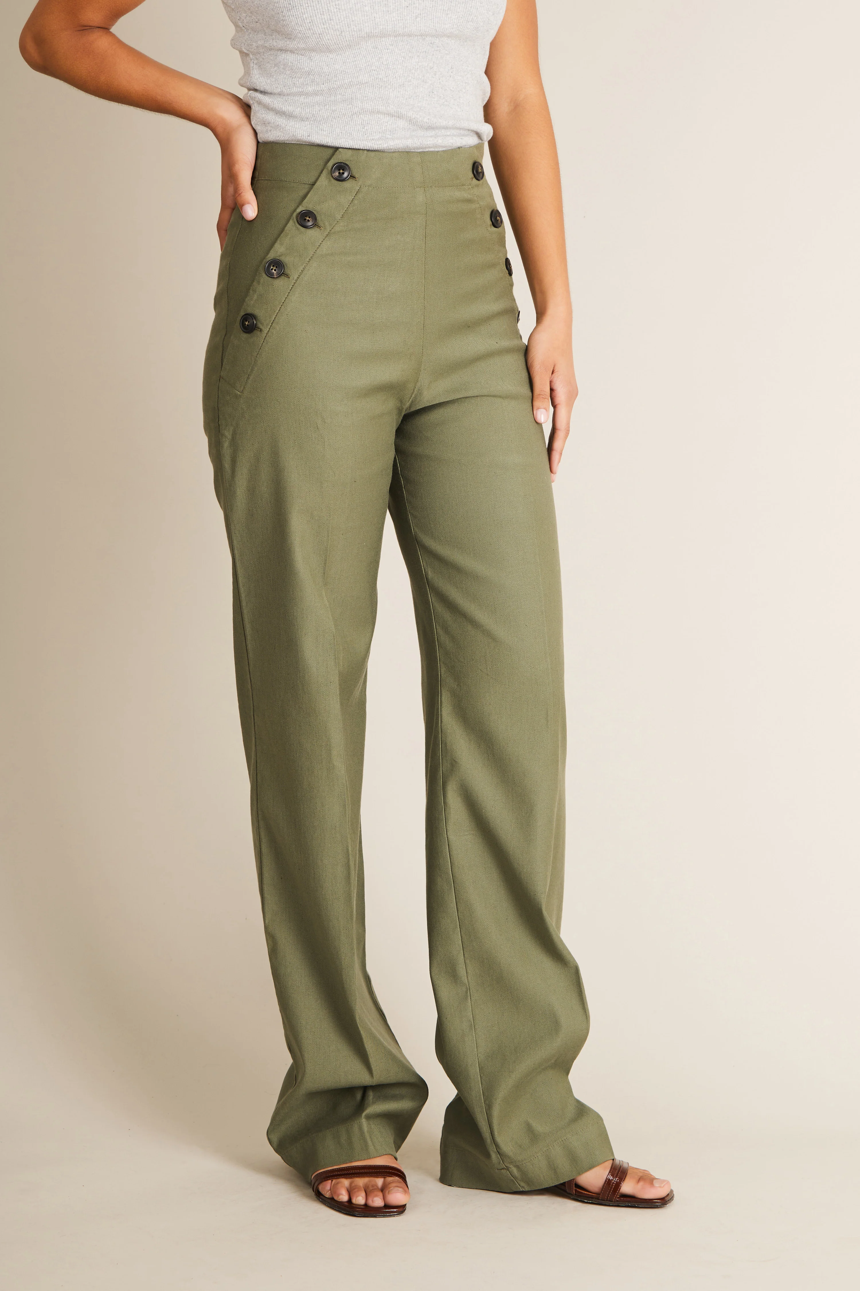 Pantalon à pont kaki - Image 5