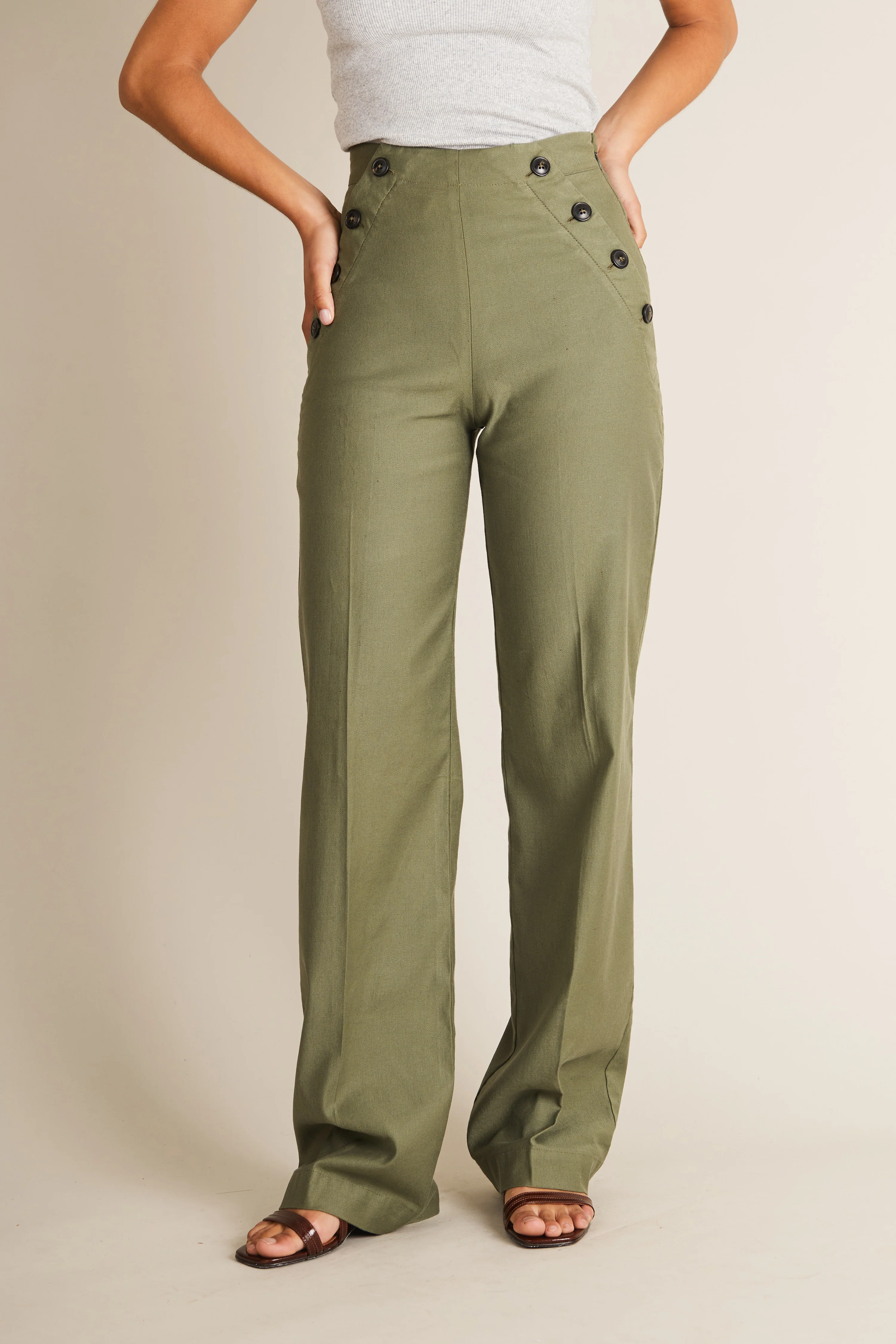 Pantalon à pont kaki - Image 6