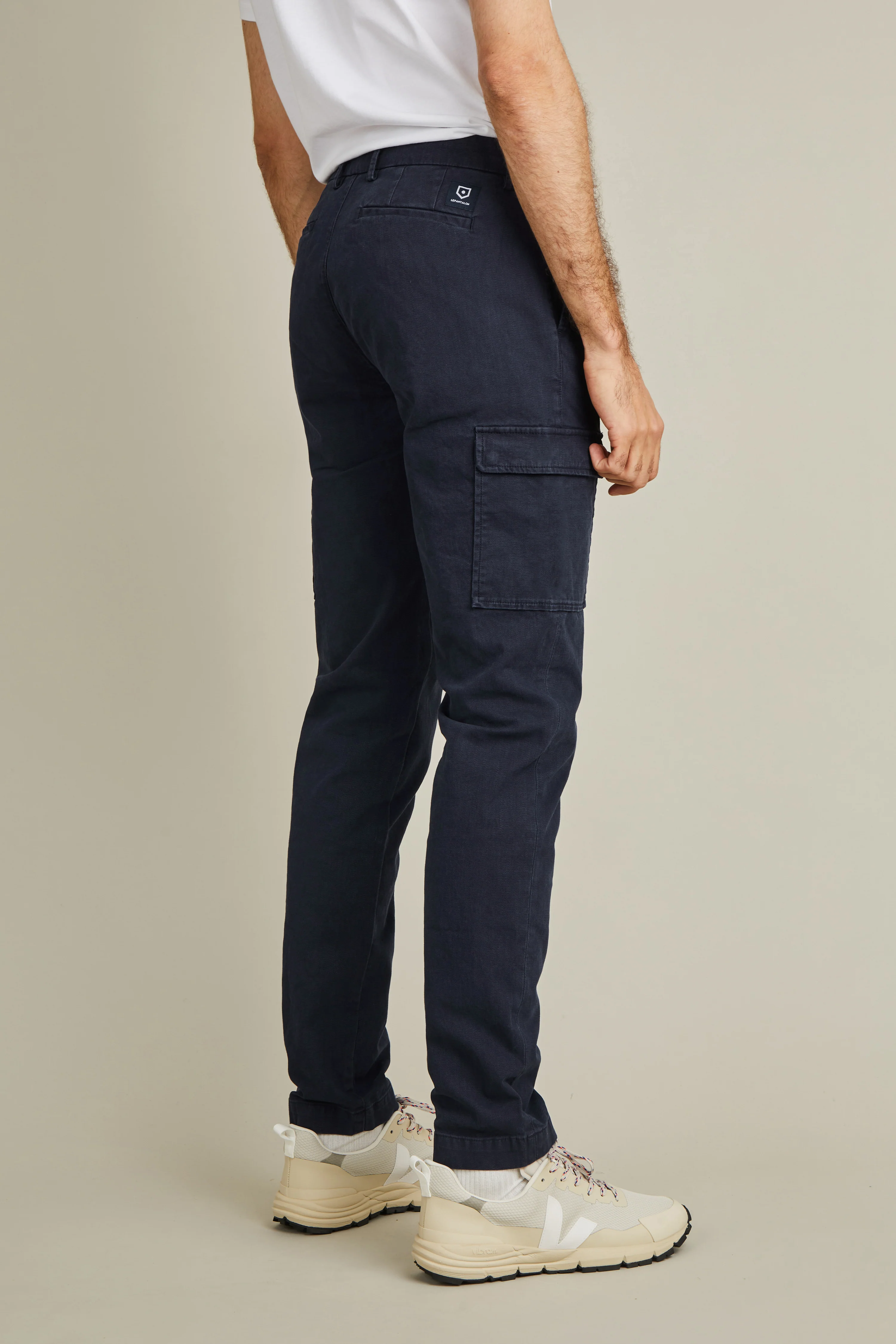 Pantalon cargo bleu marine - Image 4
