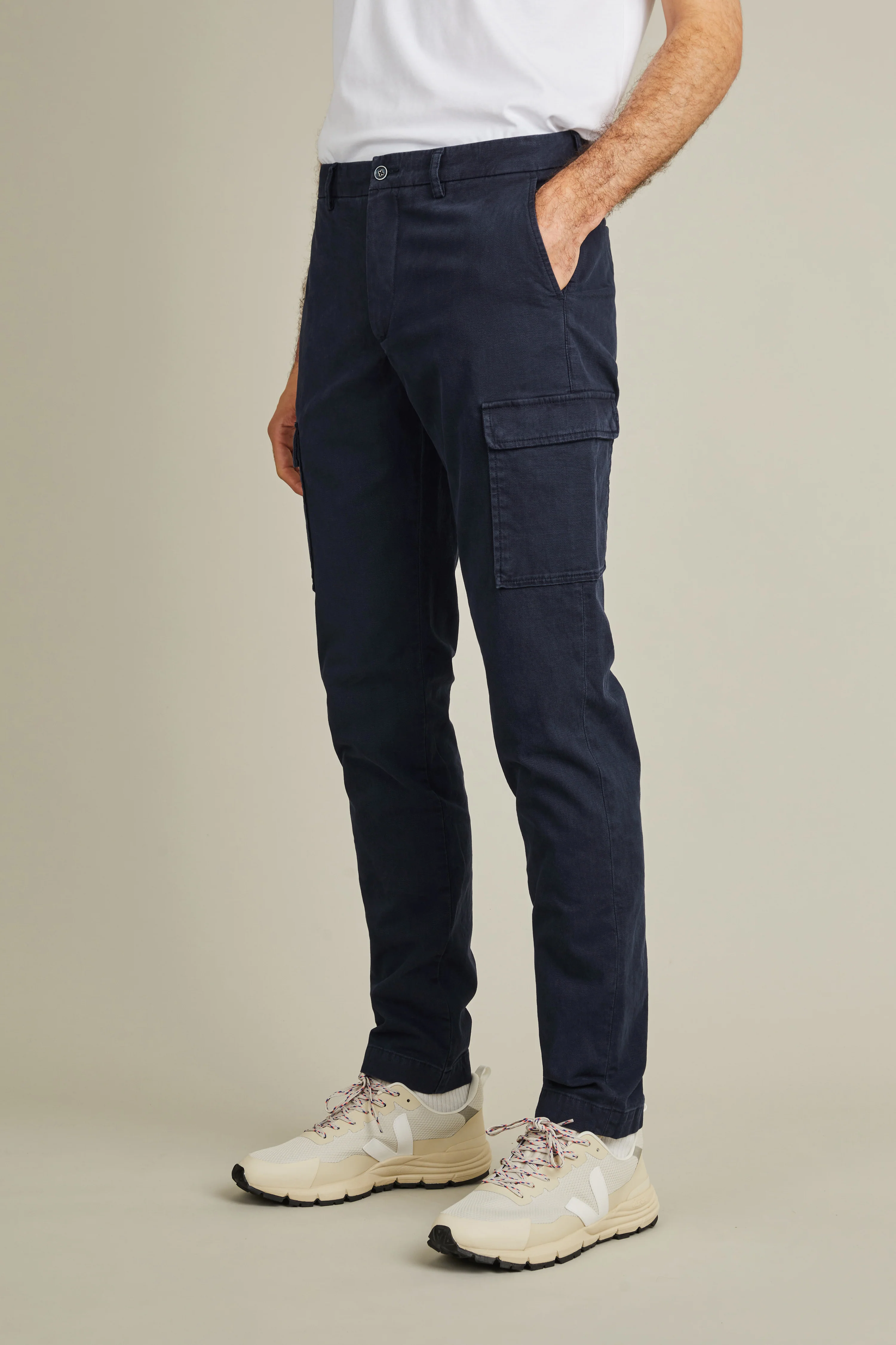 Pantalon cargo bleu marine - Image 5