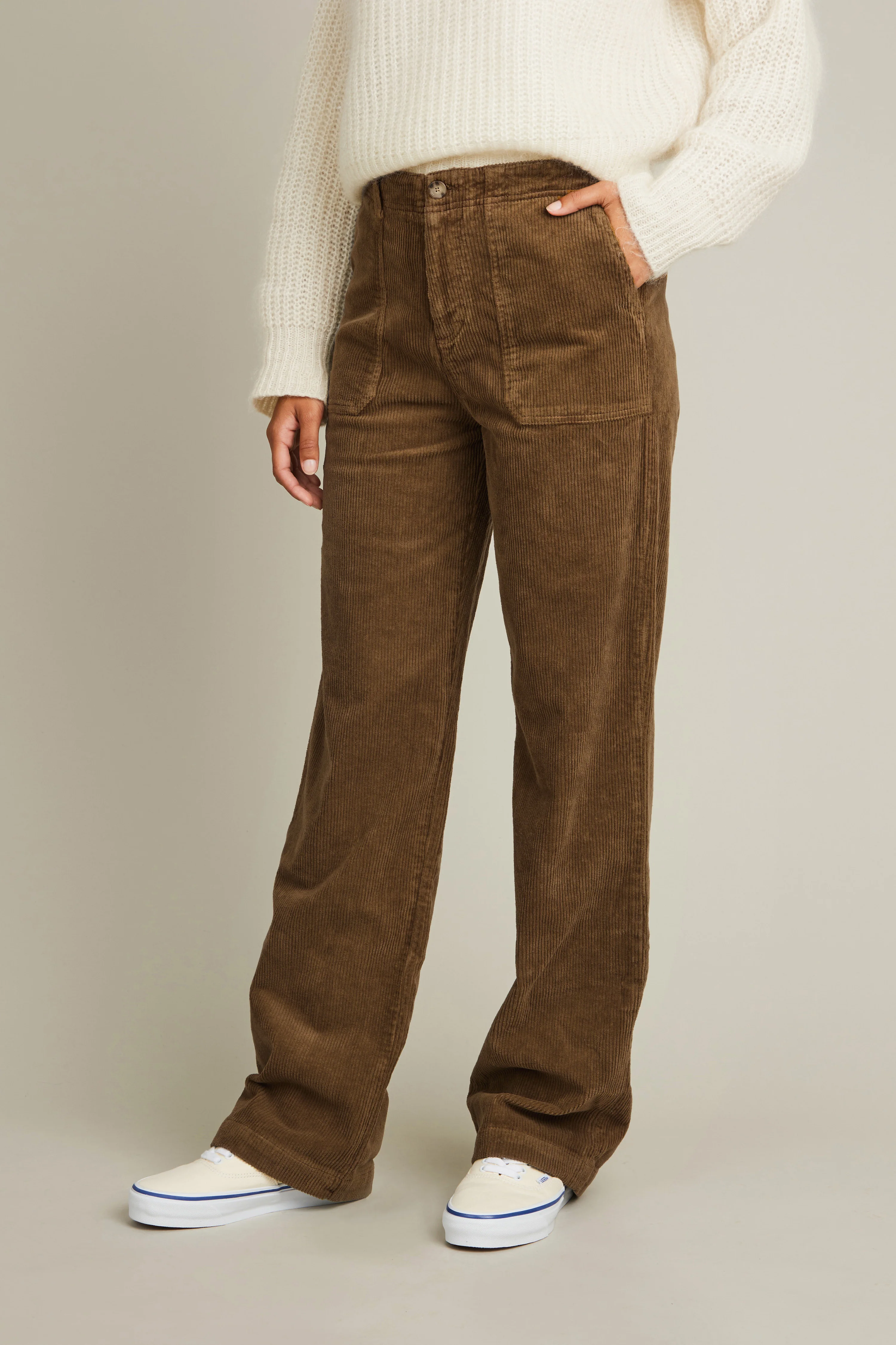 Pantalon carpenter velours brun - Image 4