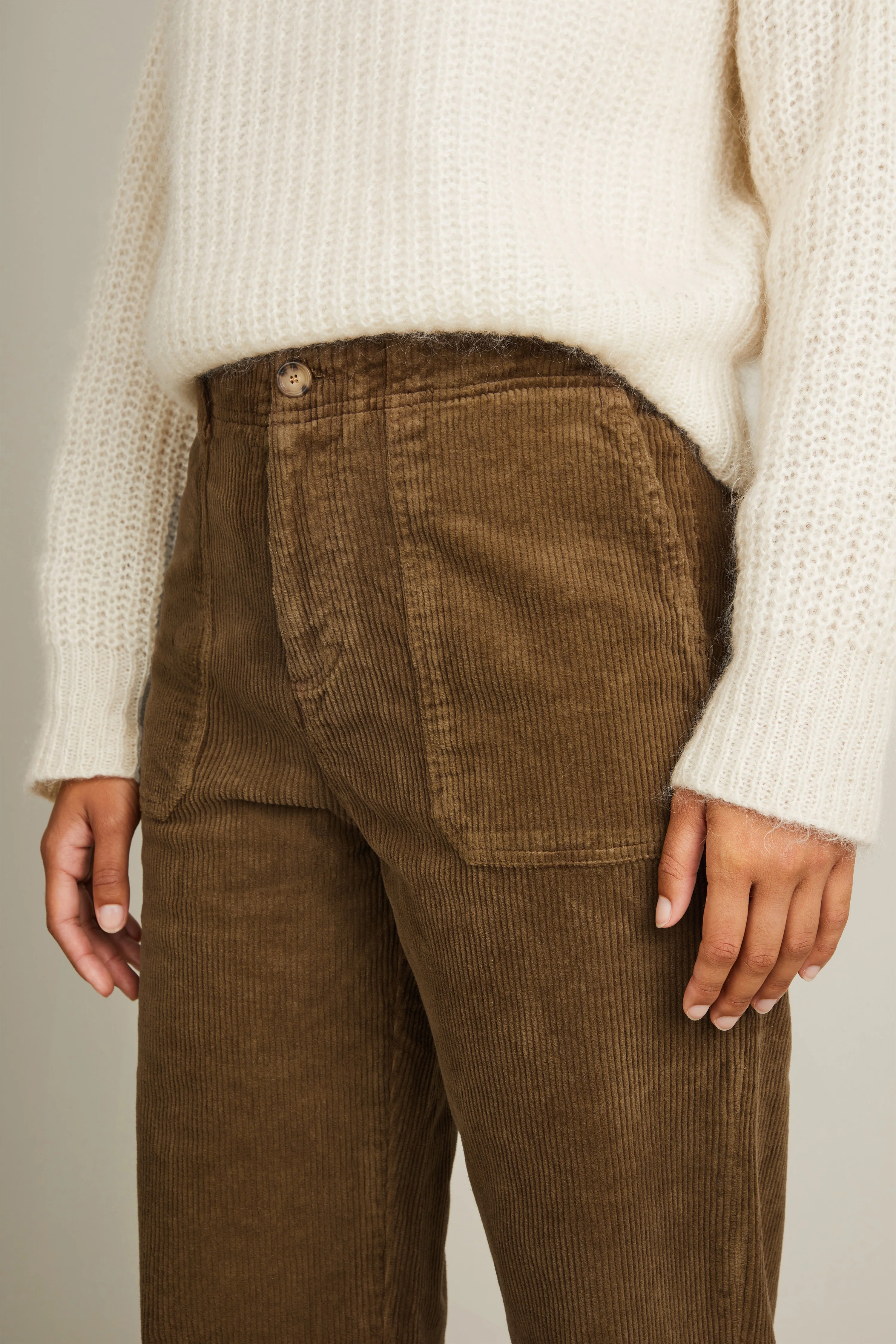 Pantalon carpenter velours brun - Image 6