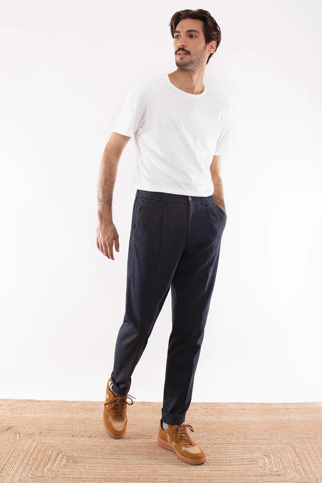 Pantalon Chaud Bleu Marine - Image 4