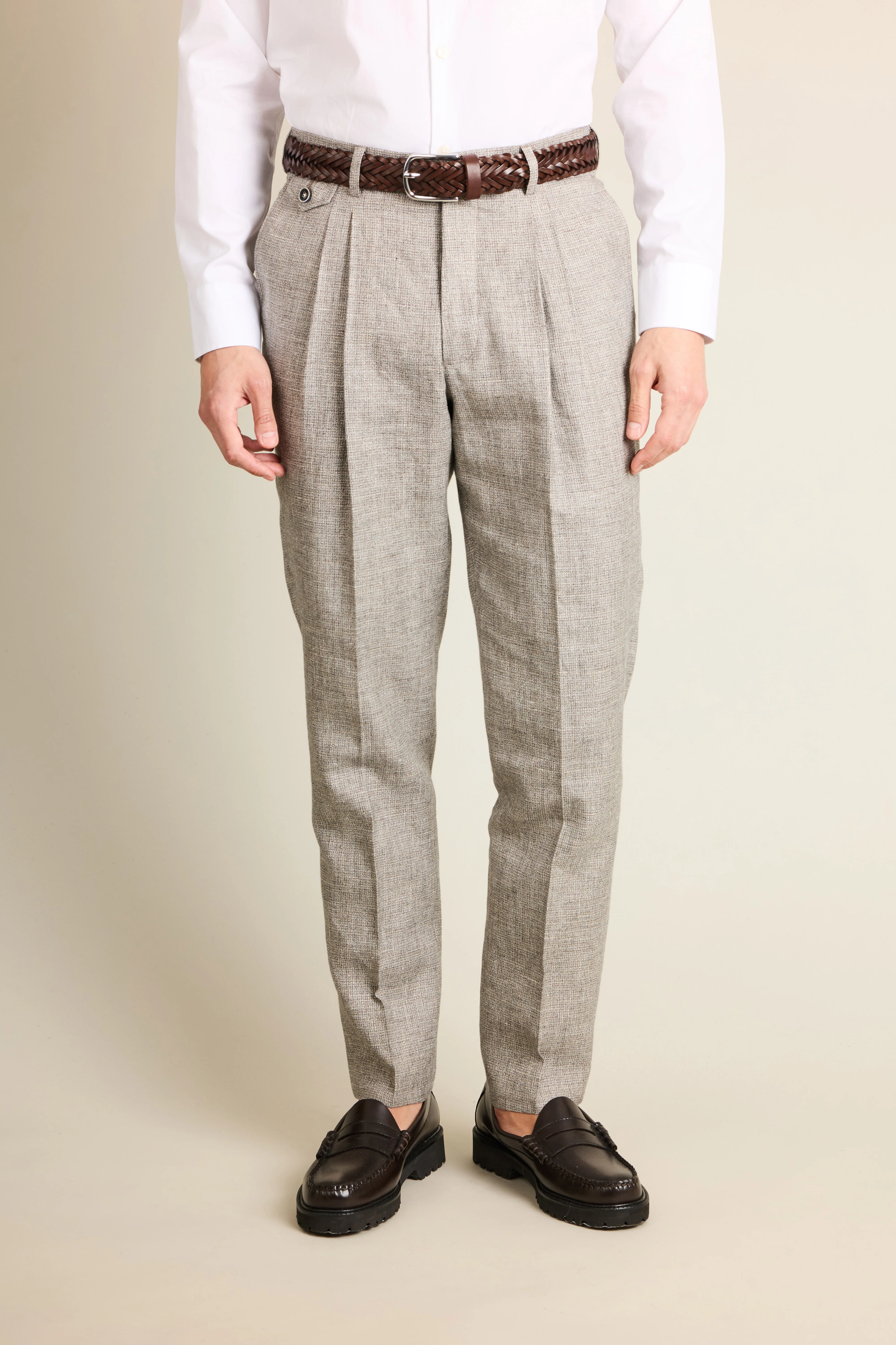 Pantalon double pinces léger pied de puce - Image 5