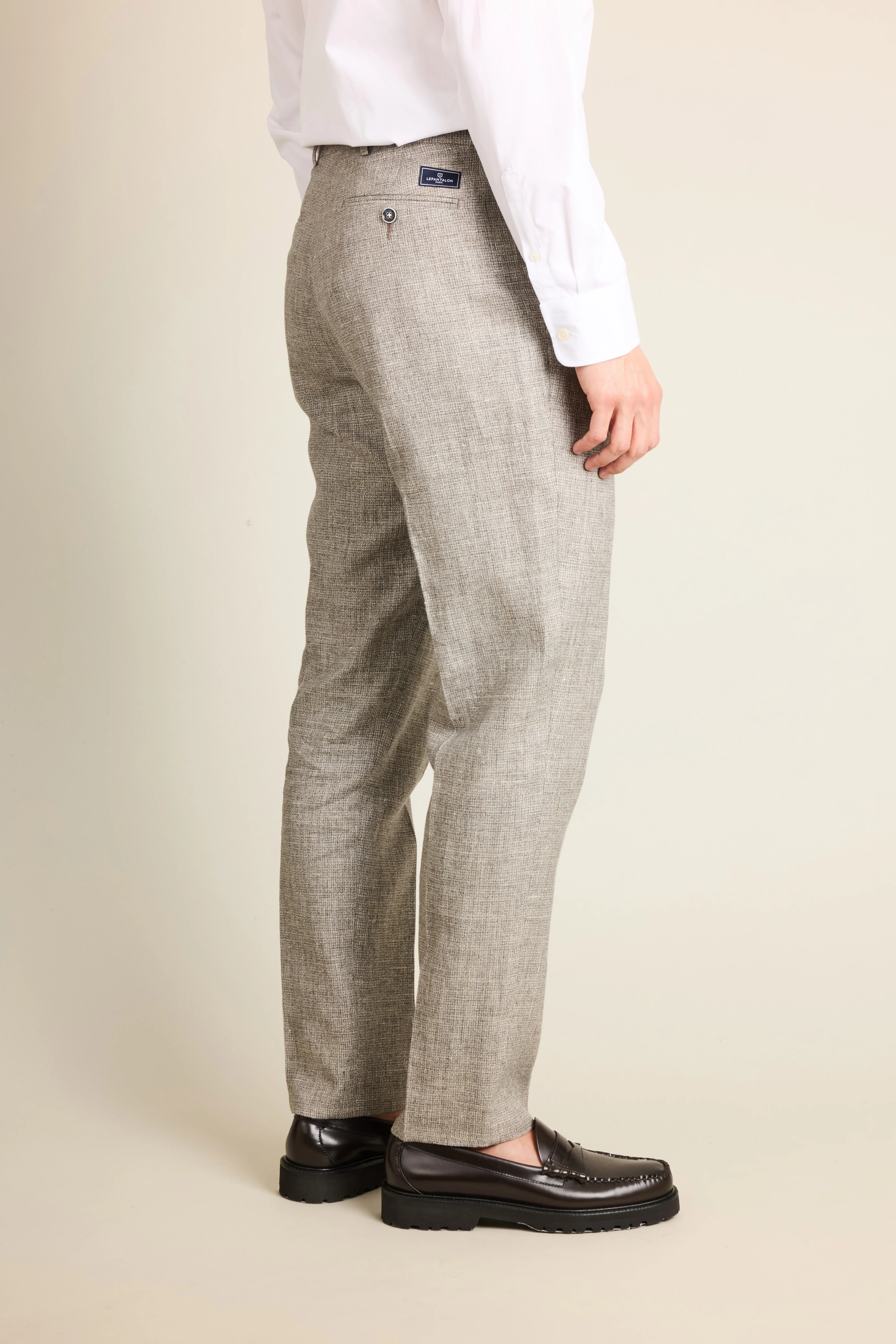 Pantalon double pinces léger pied de puce - Image 6