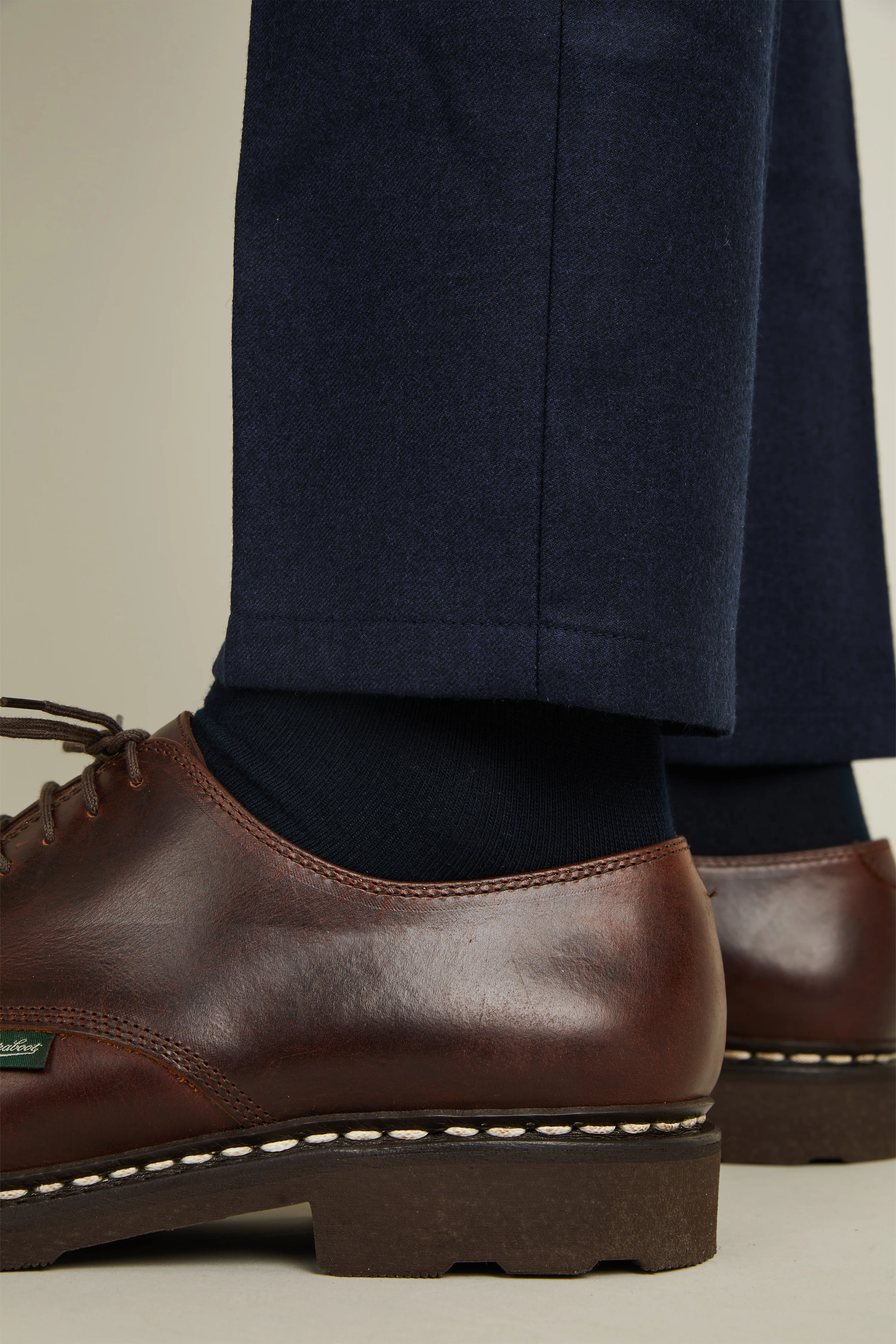 Pantalon flanelle bleu chiné - Image 6