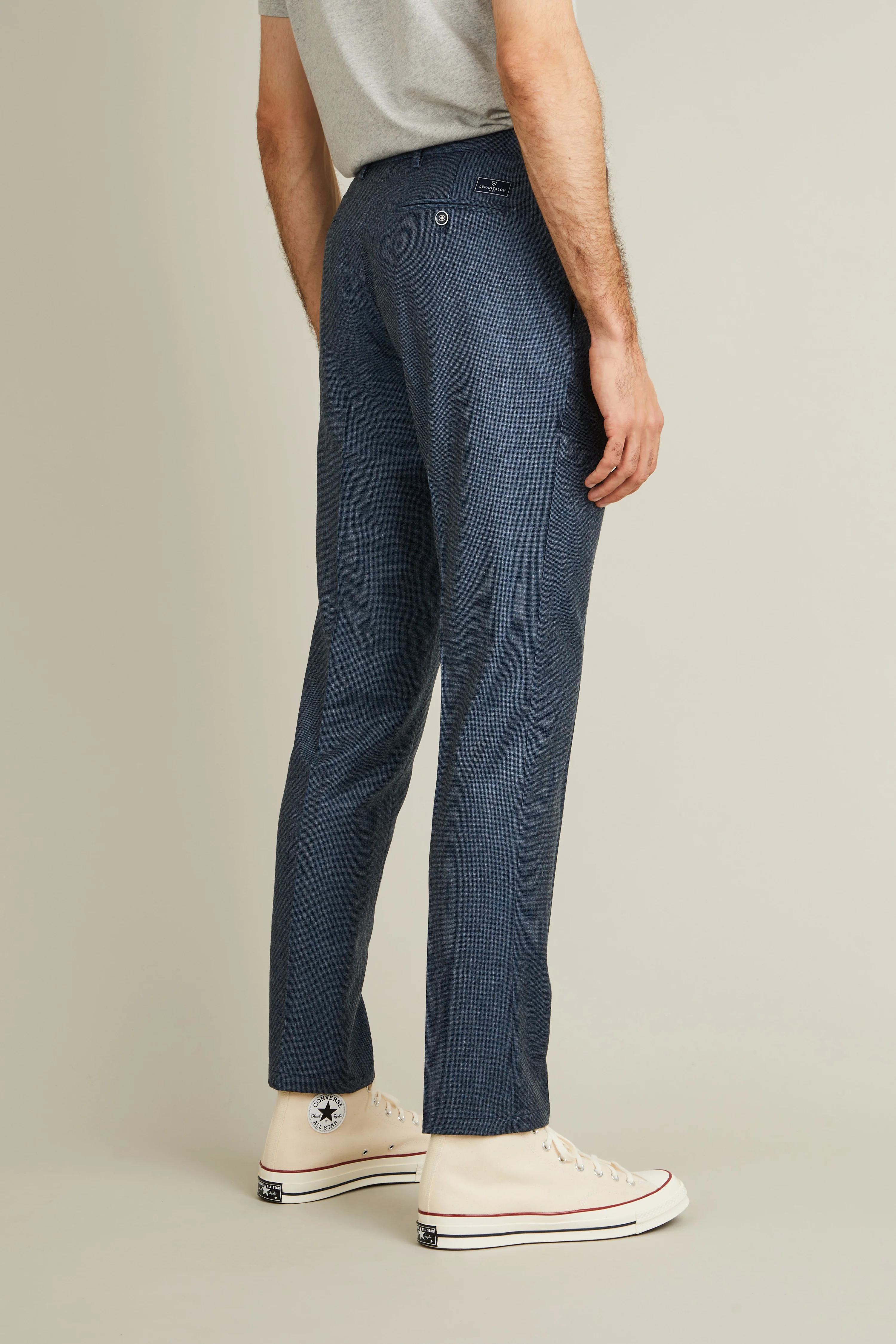 Pantalon flanelle bleu tweed - Image 5