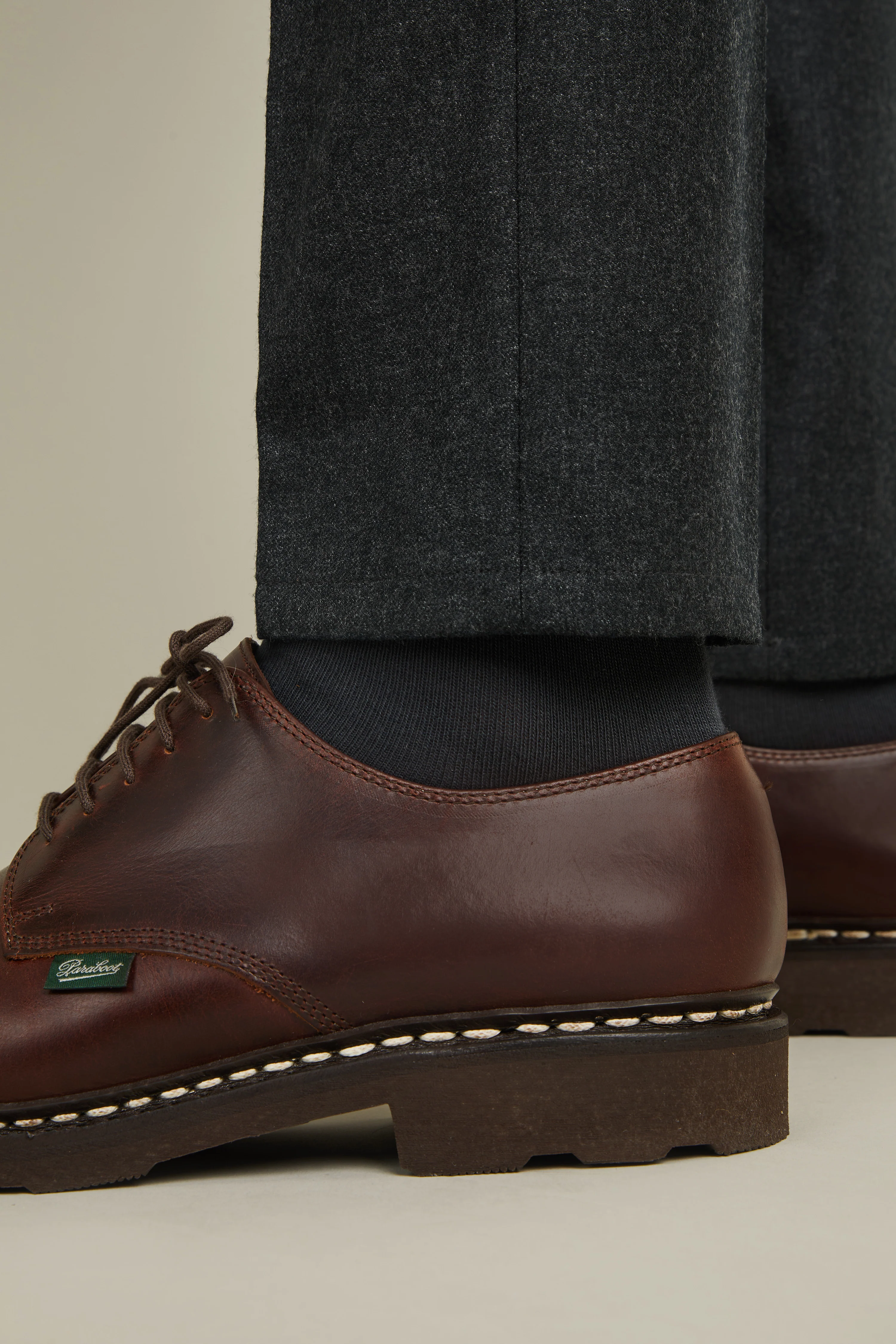 Pantalon flanelle gris anthracite - Image 7