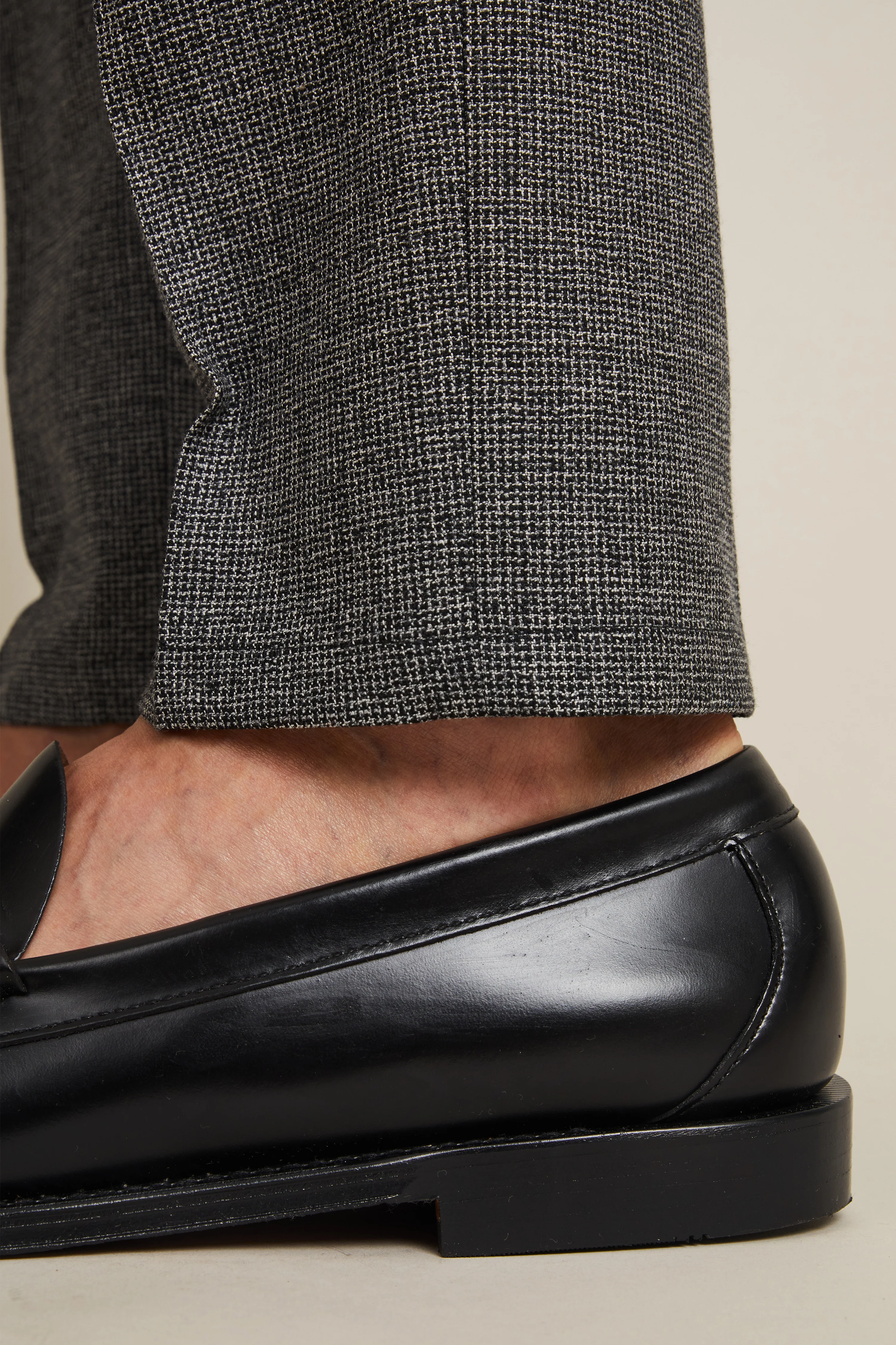 Pantalon patte de serrage laine gris - Image 8