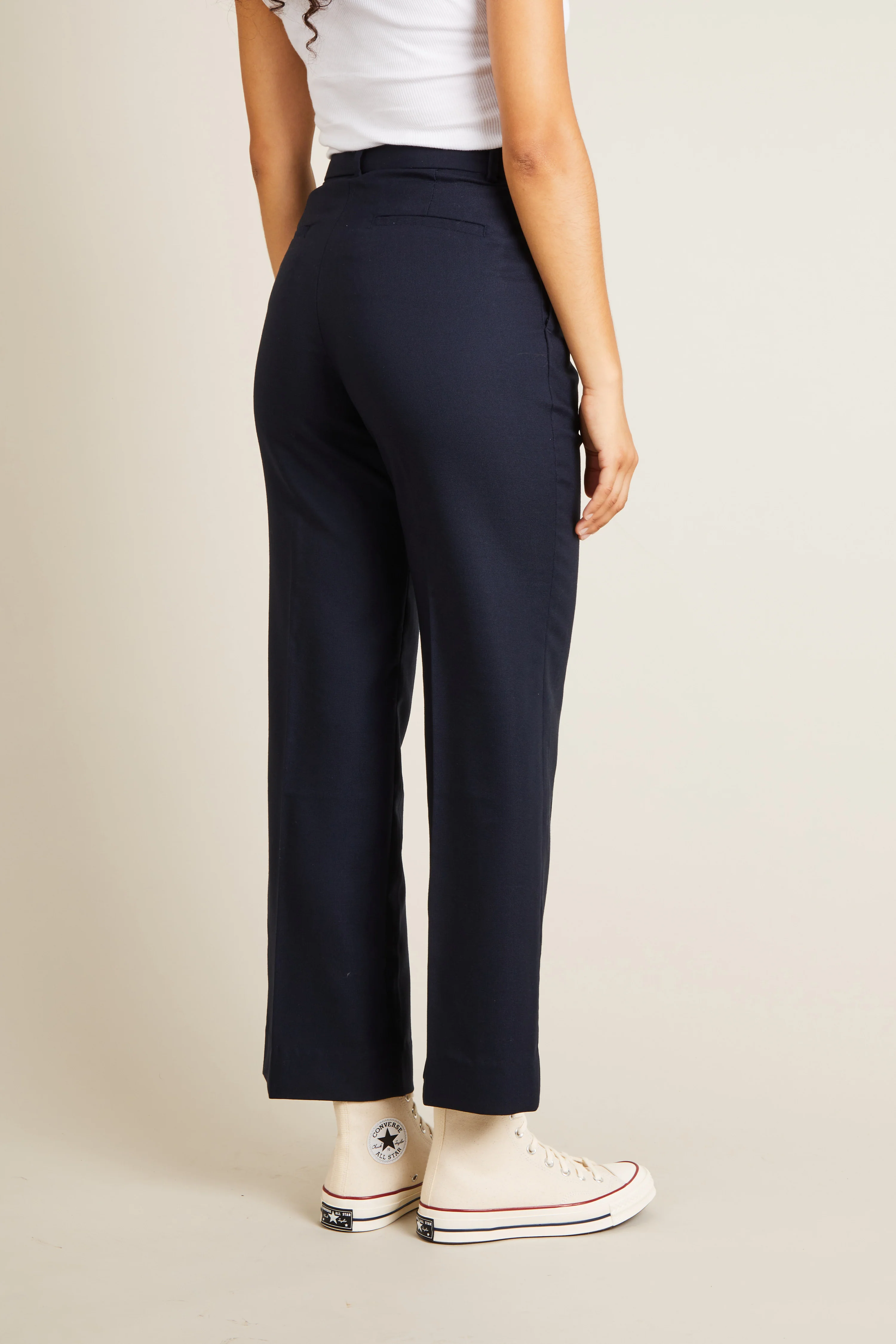 Pantalon flare bleu marine - Image 7