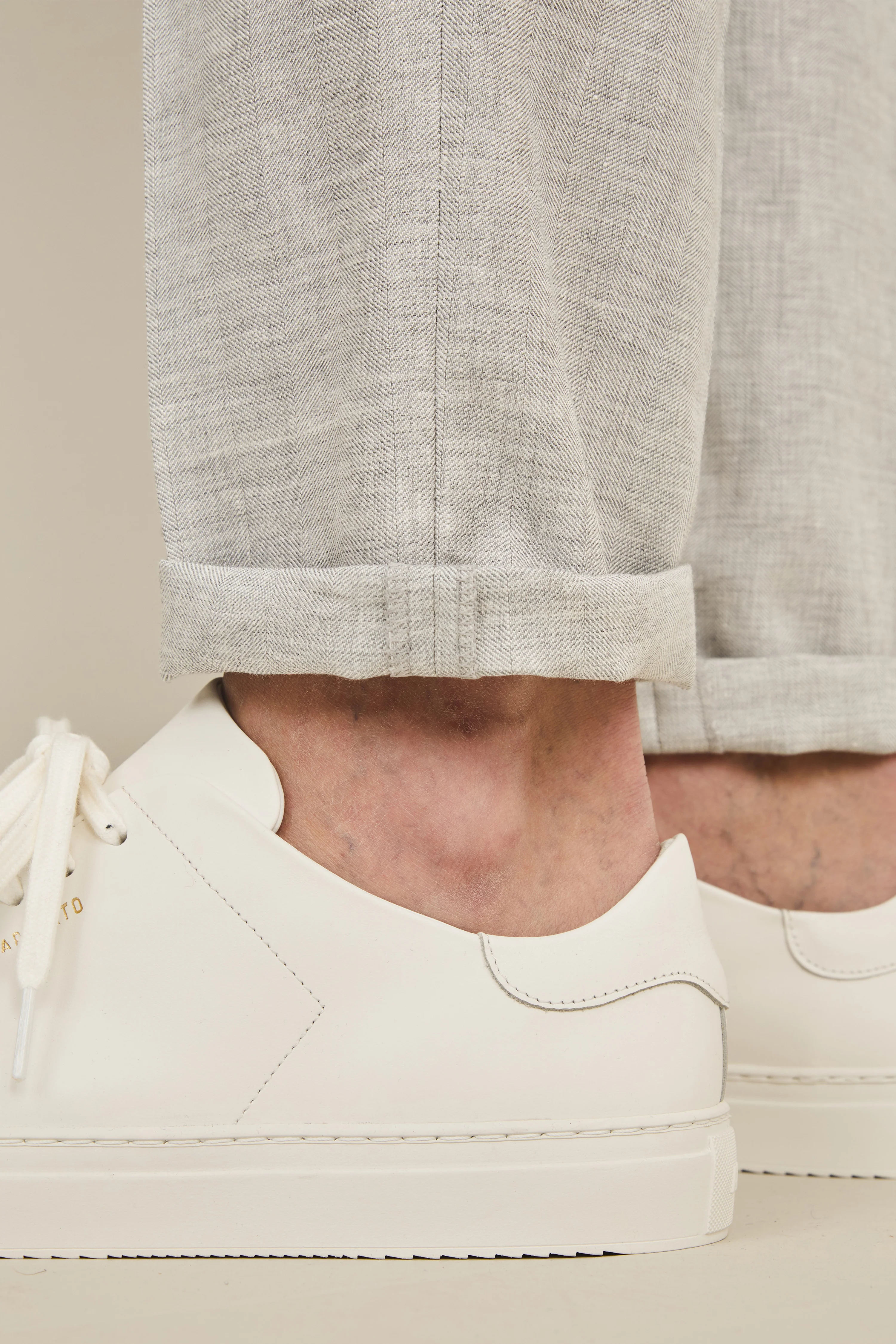 Pantalon jogpant chevron gris clair - Image 7